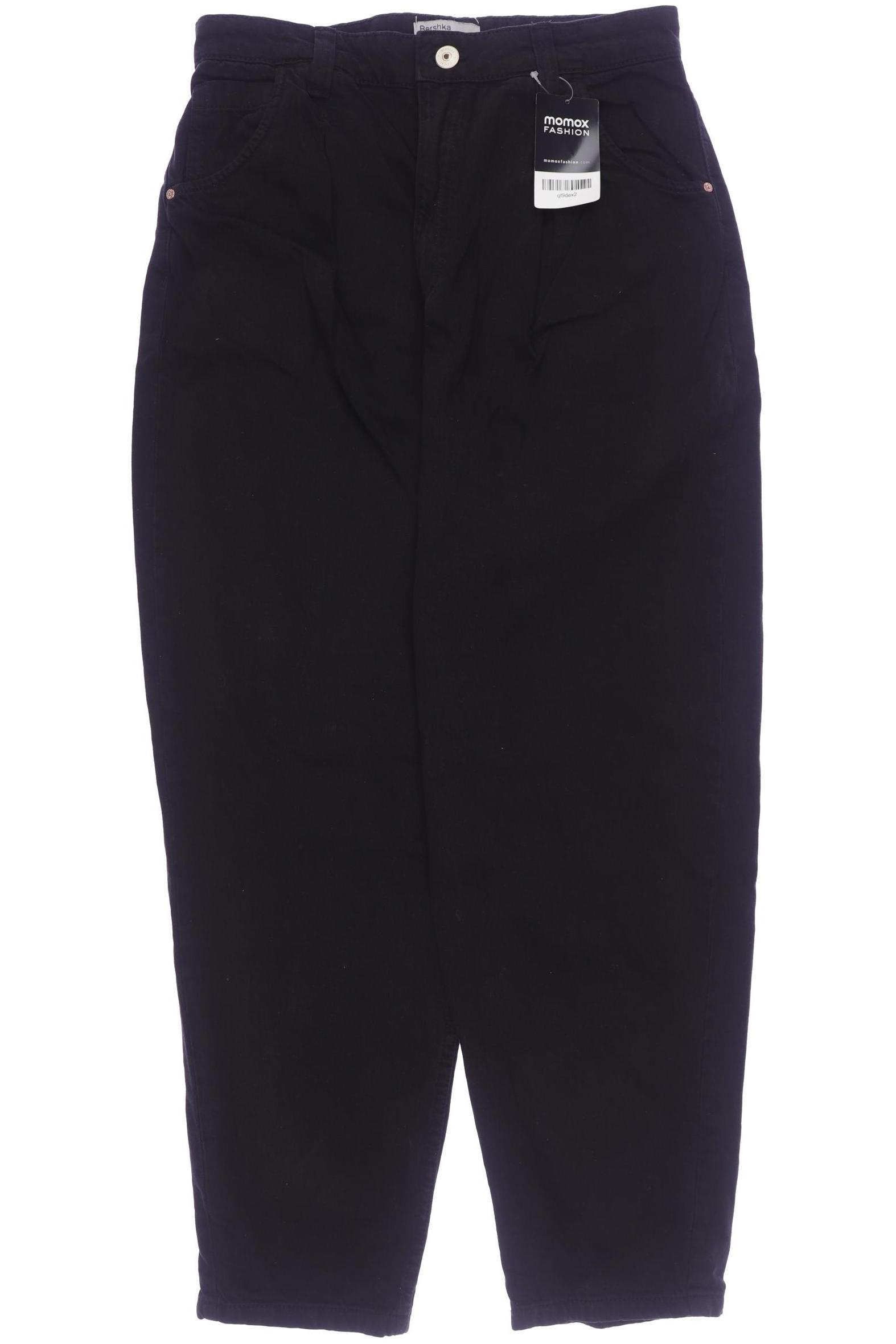

bershka Damen Jeans, schwarz, Gr. 40