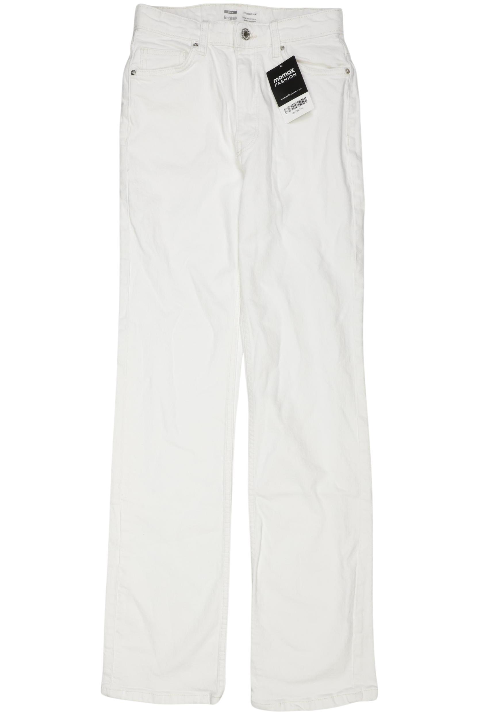 

bershka Damen Jeans, weiß, Gr. 36