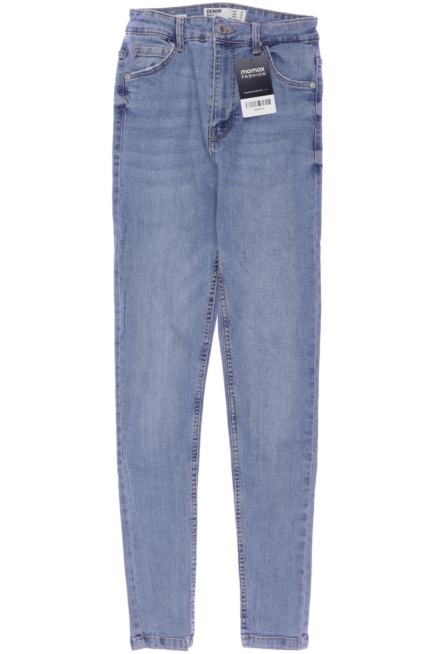 

bershka Damen Jeans, blau, Gr. 36