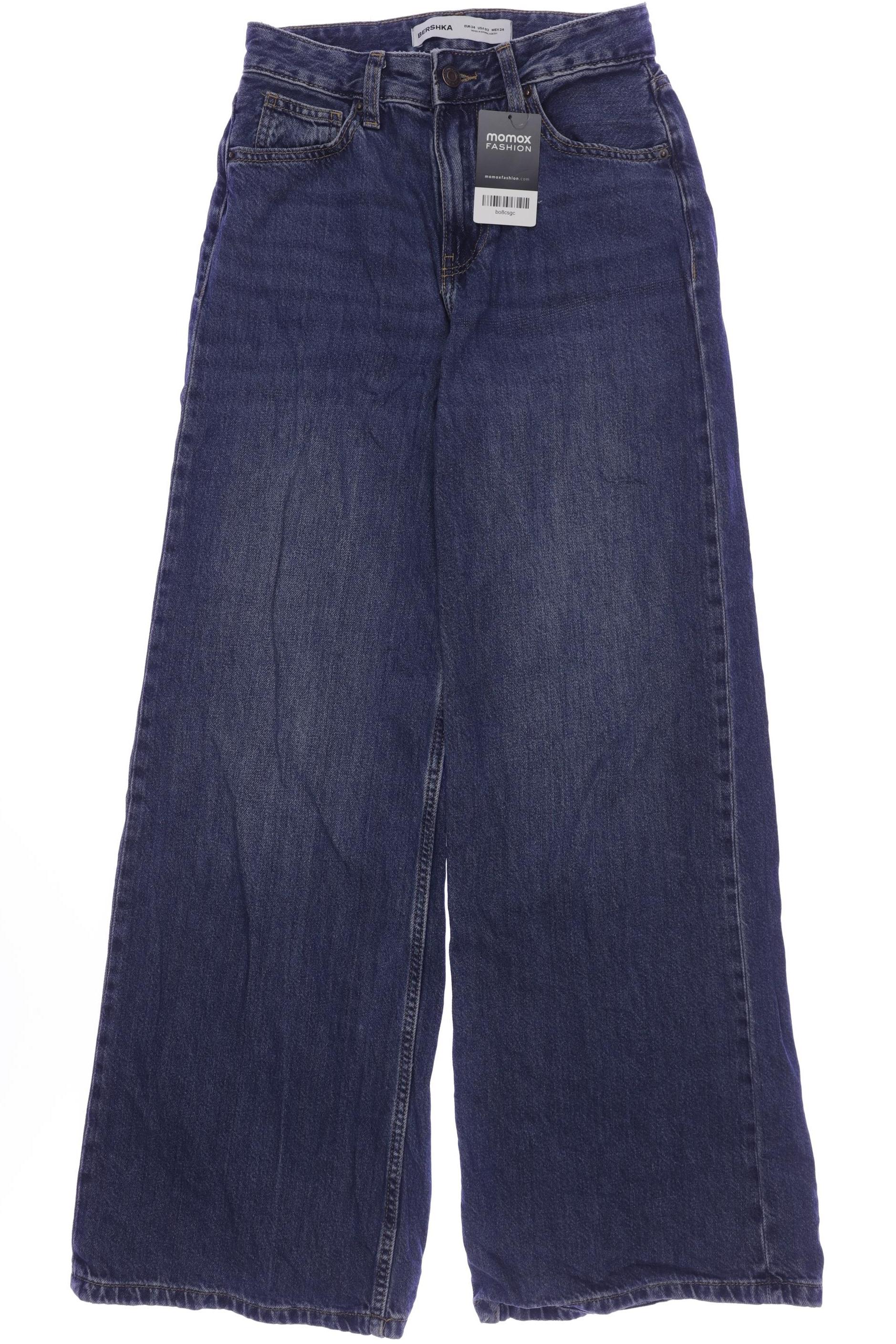 

bershka Damen Jeans, blau, Gr. 34