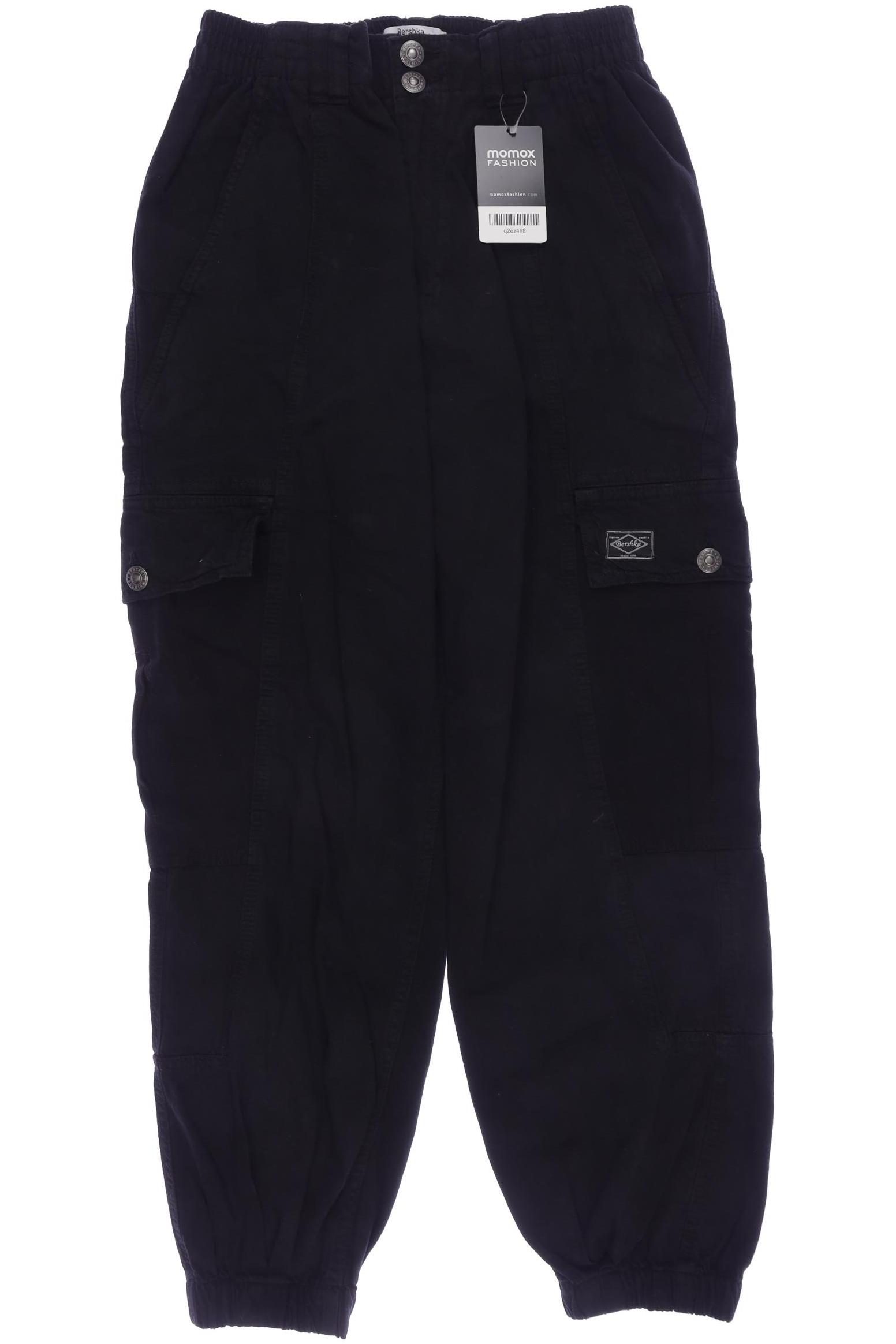 

bershka Damen Jeans, schwarz, Gr. 40