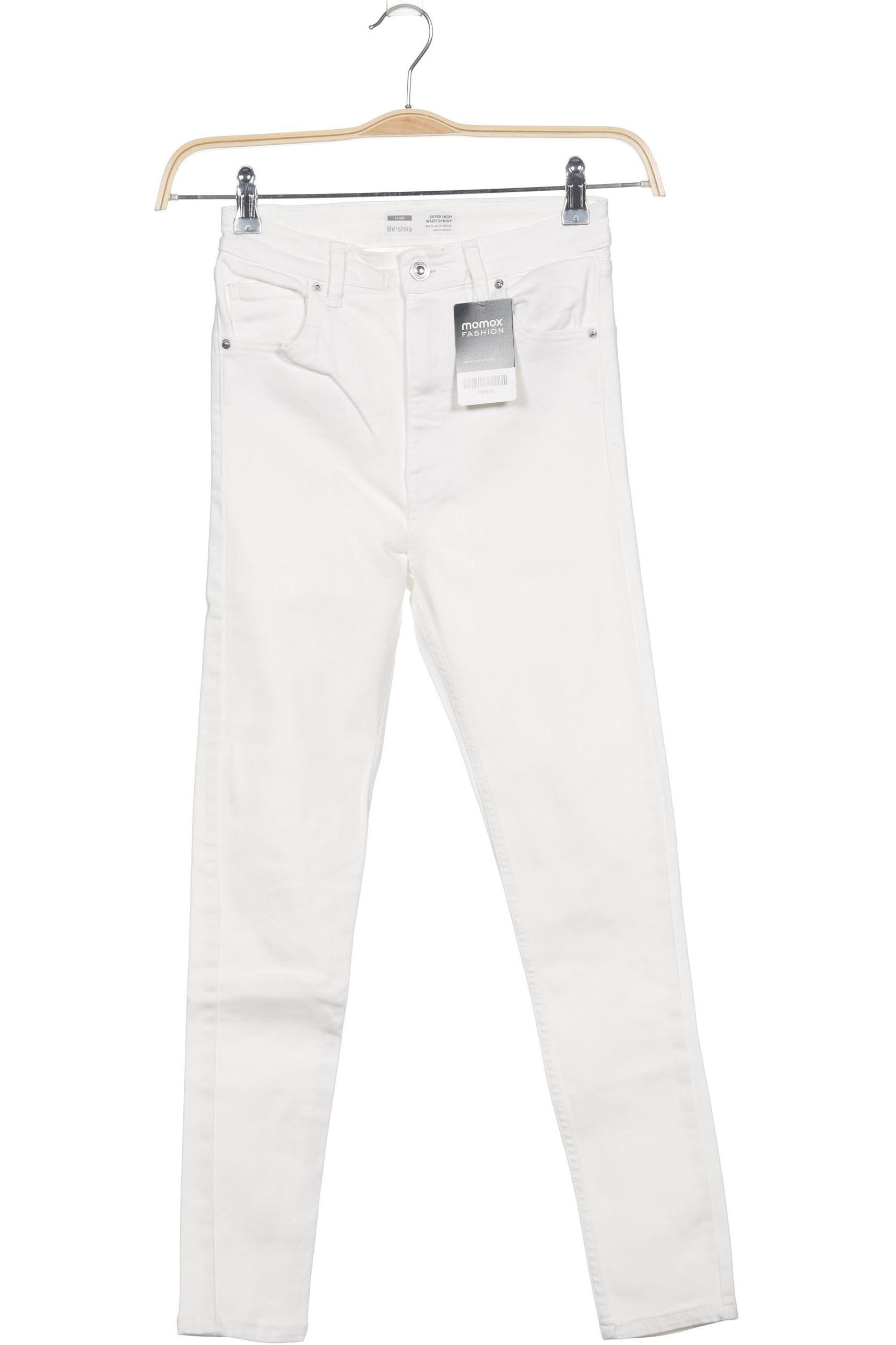 

bershka Damen Jeans, weiß, Gr. 36