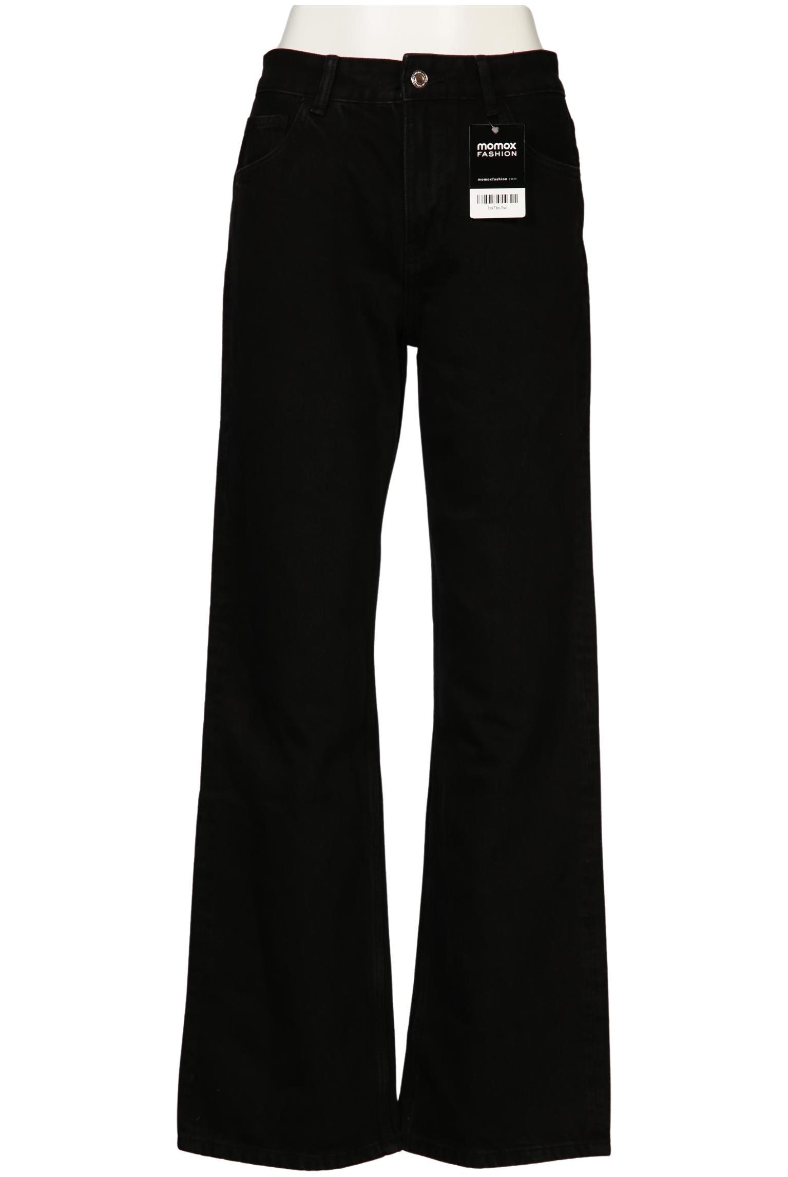 

bershka Damen Jeans, schwarz, Gr. 36