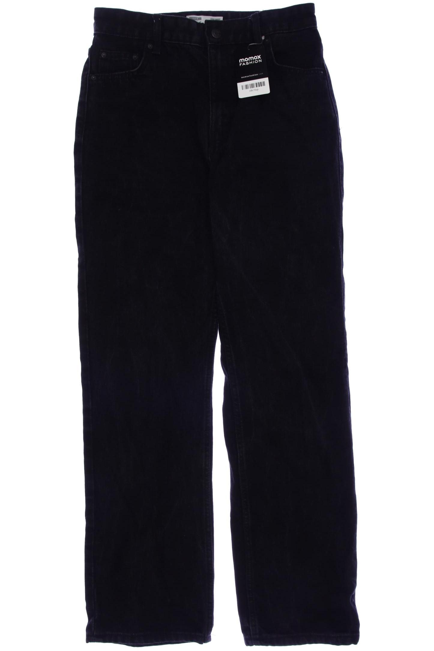 

bershka Damen Jeans, schwarz, Gr. 38