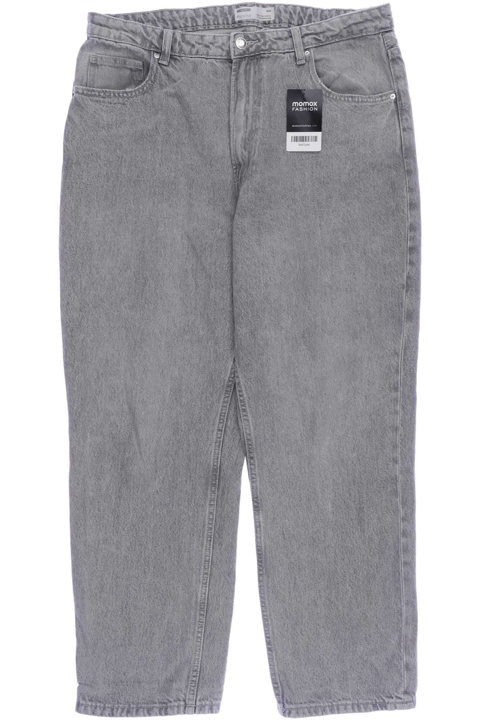 

bershka Damen Jeans, grau, Gr. 44