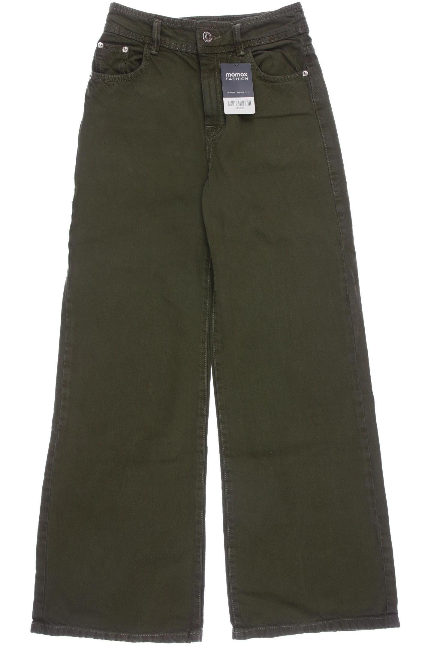 

bershka Damen Jeans, grün, Gr. 36
