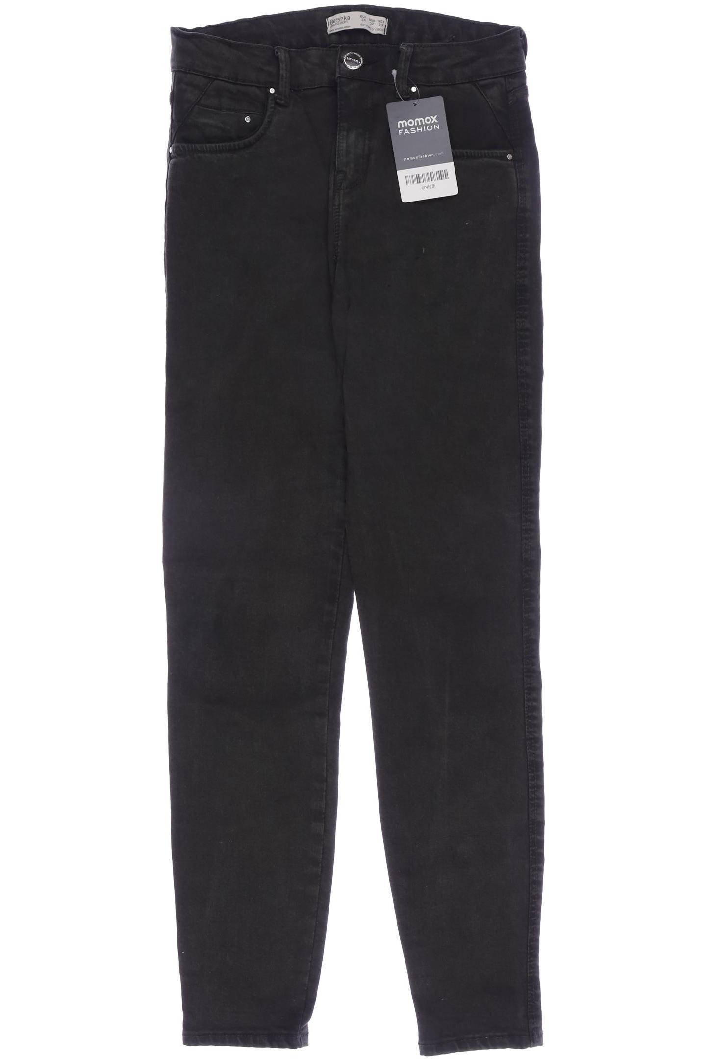 

bershka Damen Jeans, grau, Gr. 34