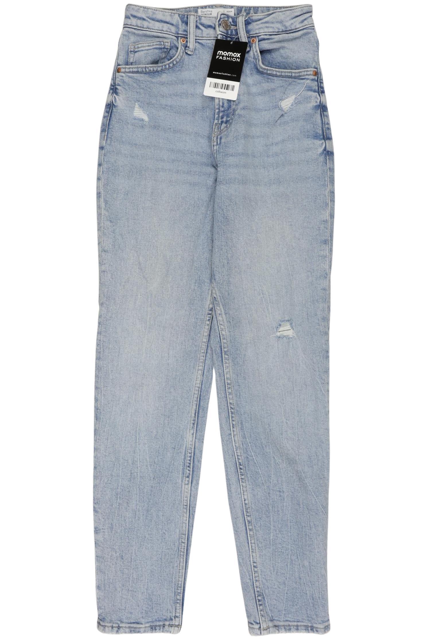 

bershka Damen Jeans, hellblau, Gr. 32