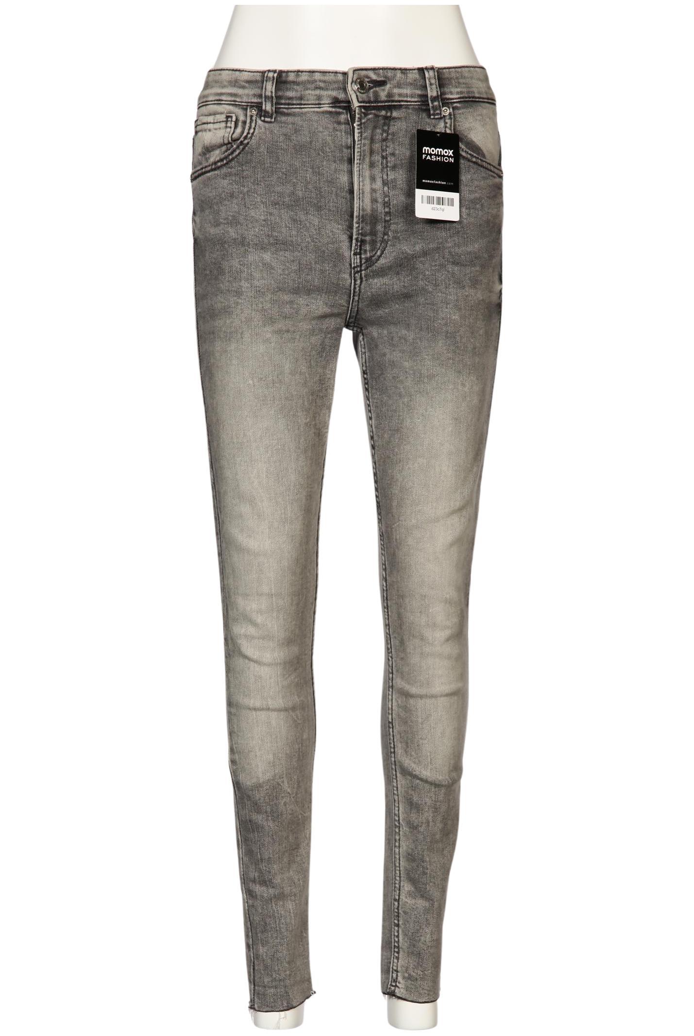 

bershka Damen Jeans, grau, Gr. 38