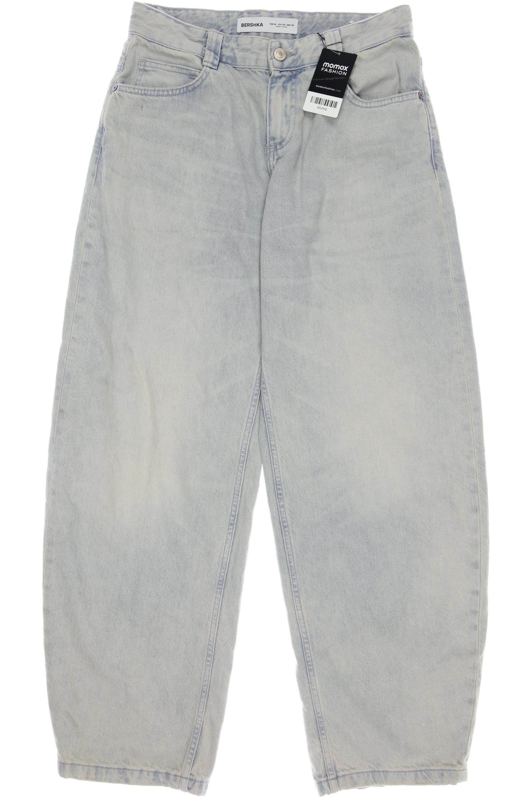 

bershka Damen Jeans, hellblau, Gr. 36