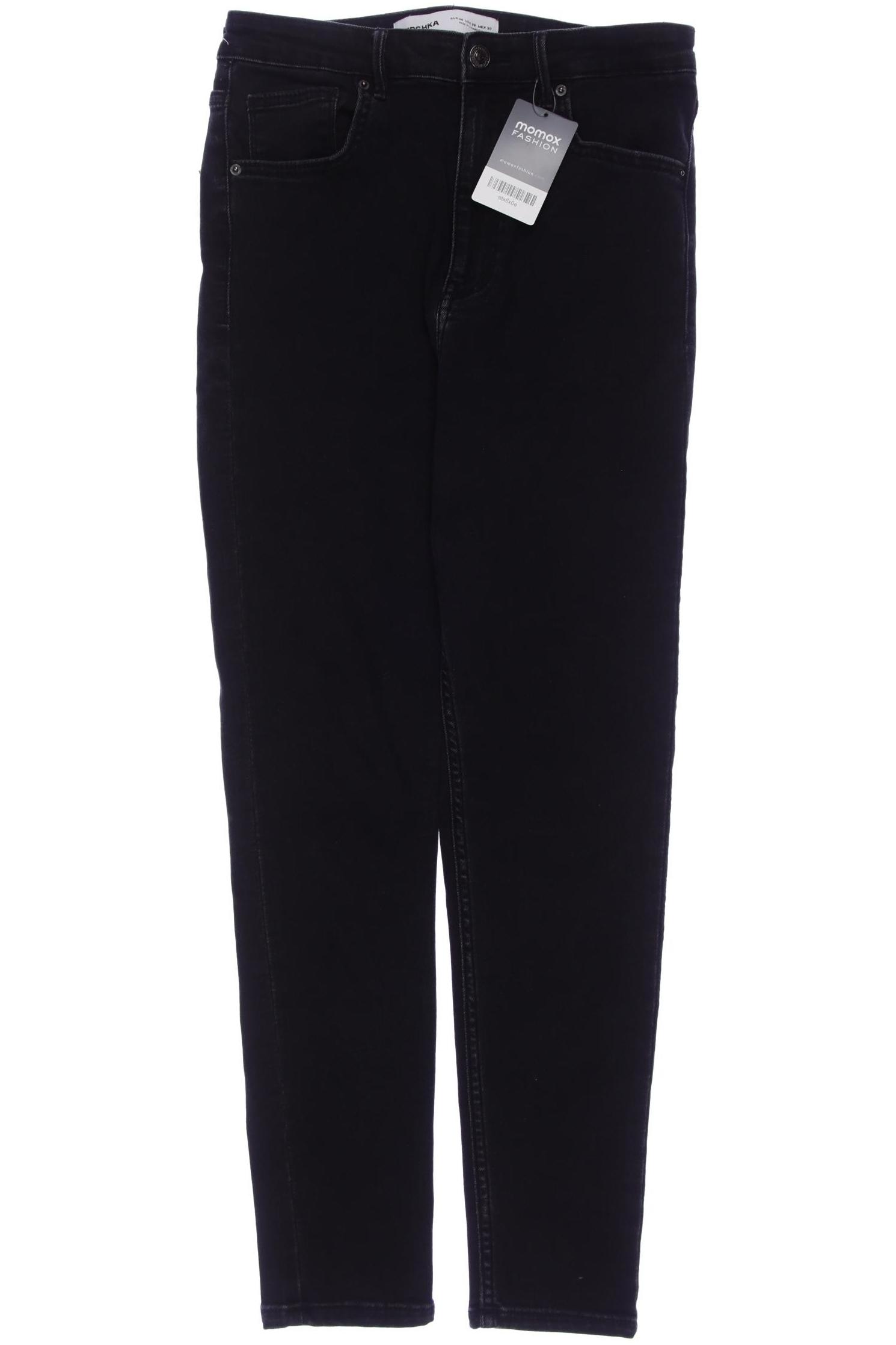 

bershka Damen Jeans, schwarz, Gr. 40