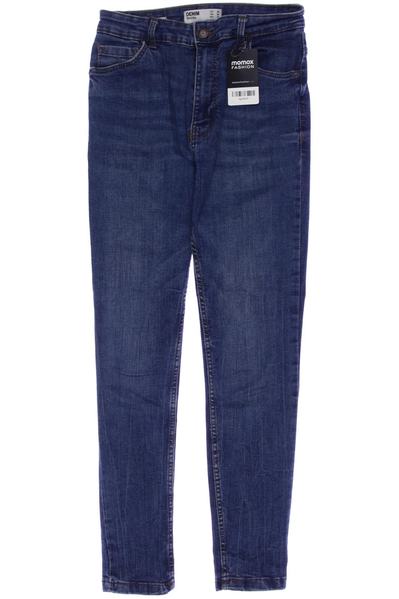 

bershka Damen Jeans, marineblau, Gr. 38