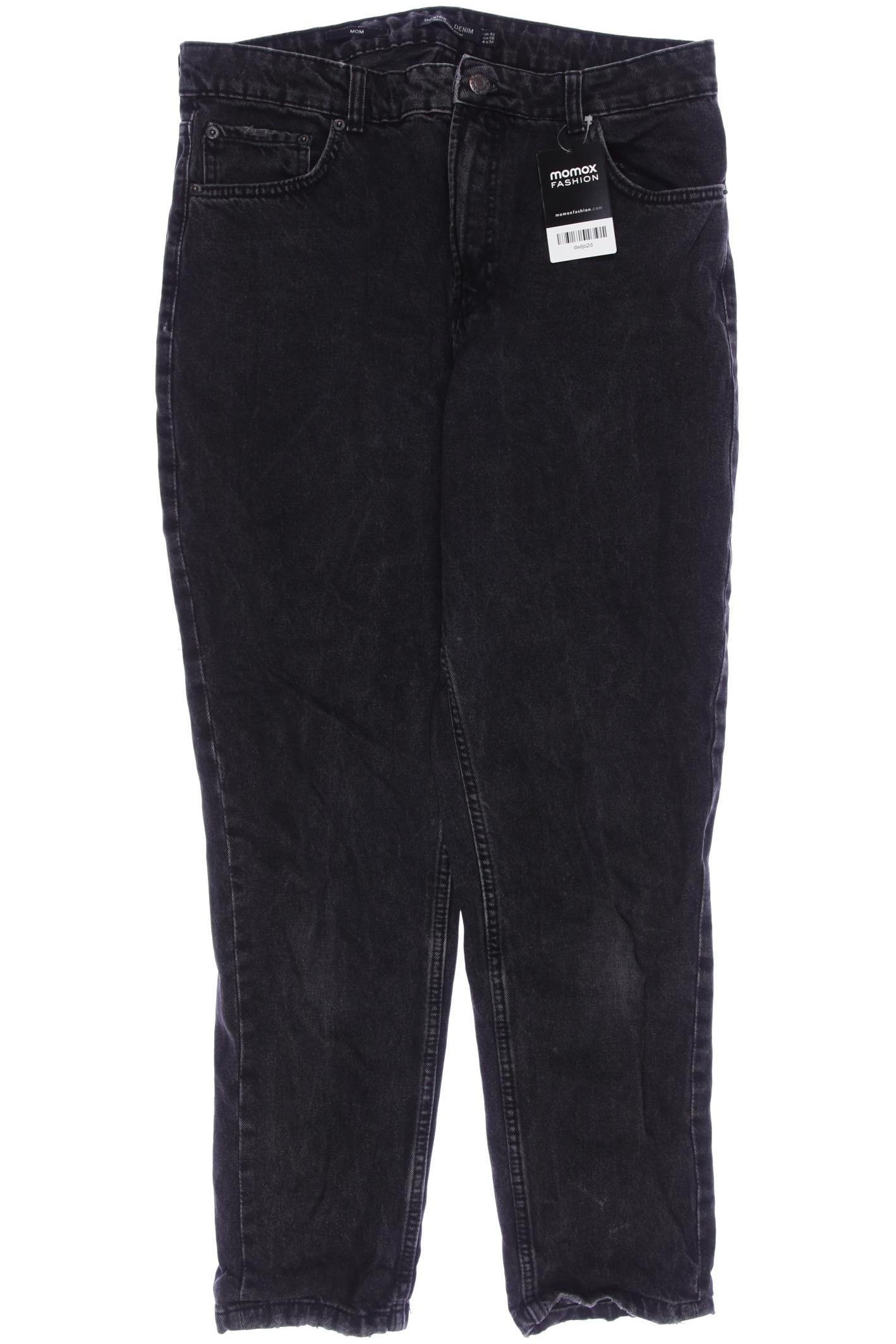 

bershka Damen Jeans, grau, Gr. 40