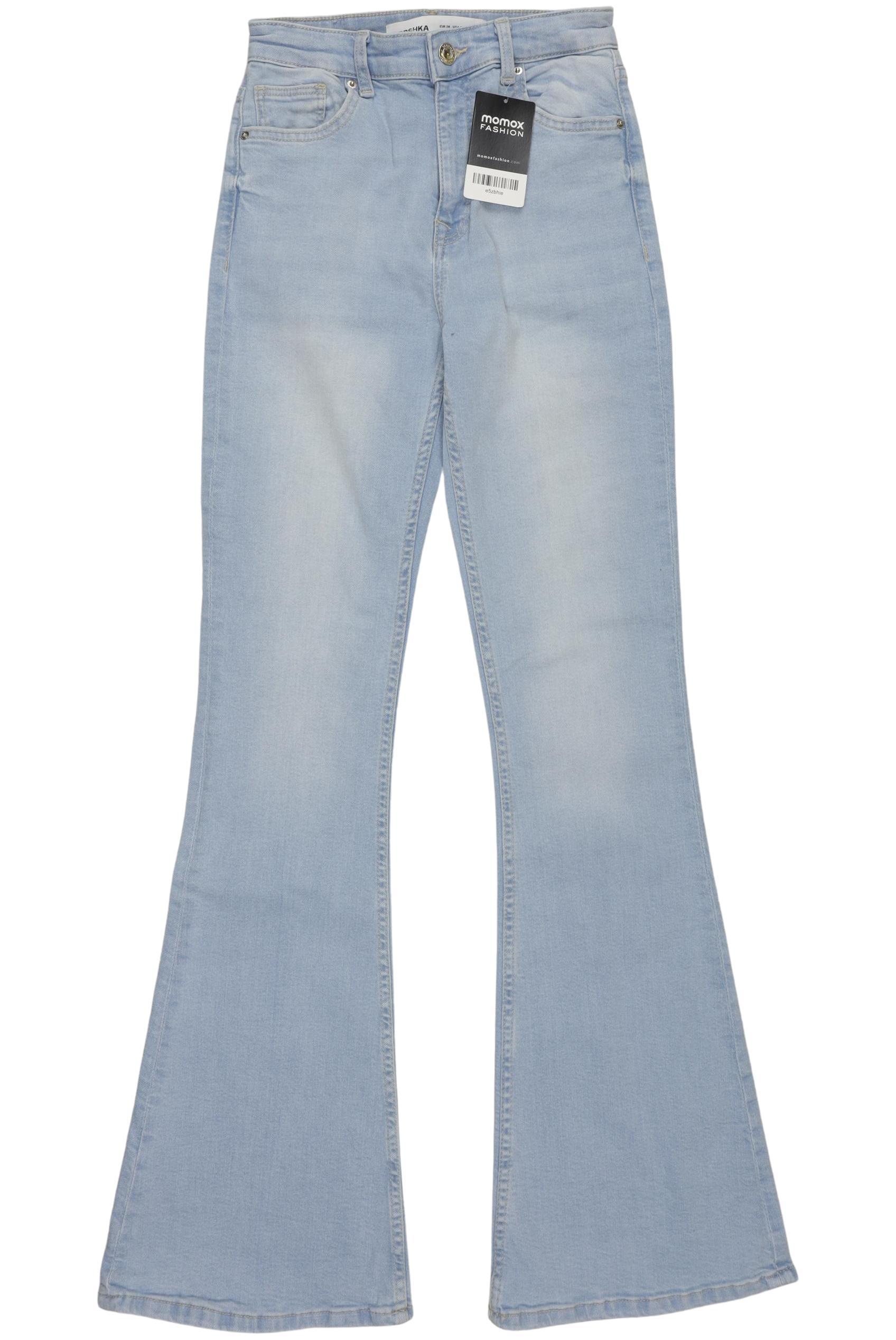

bershka Damen Jeans, hellblau, Gr. 34