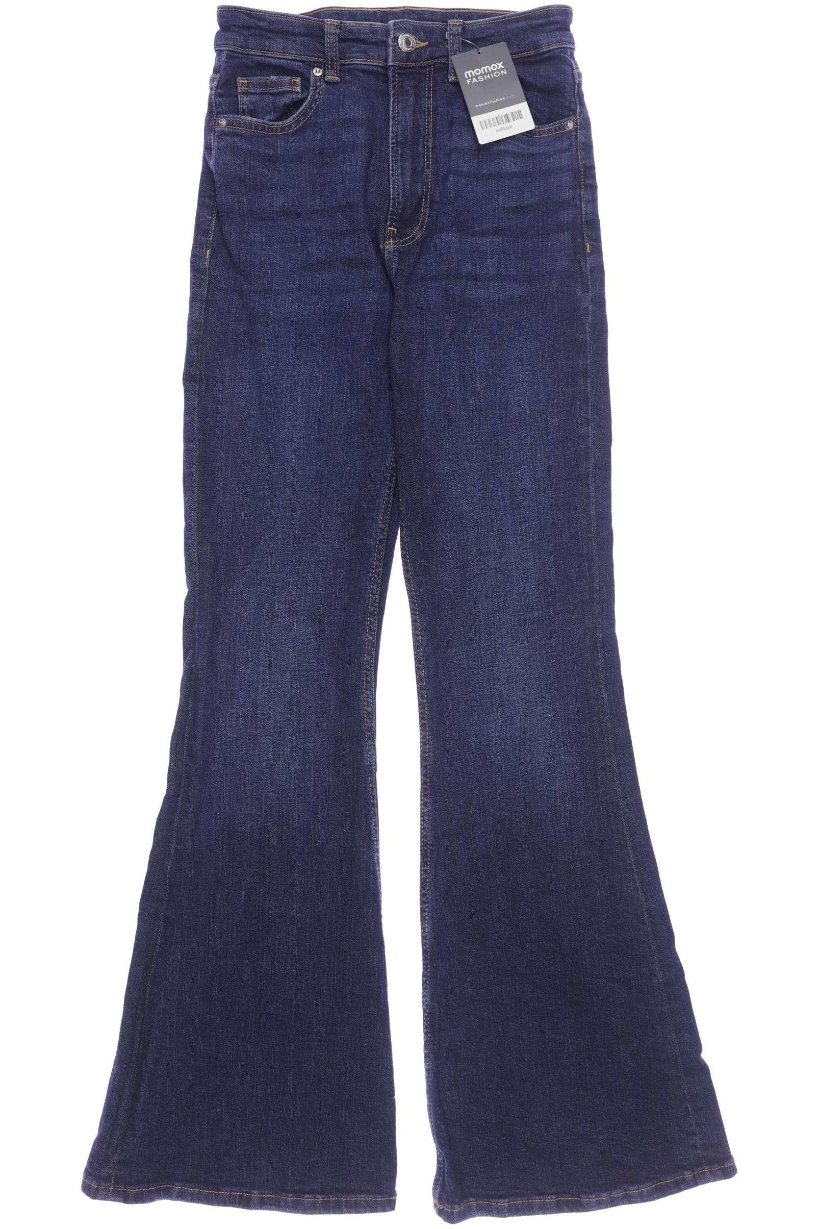 

bershka Damen Jeans, marineblau, Gr. 25