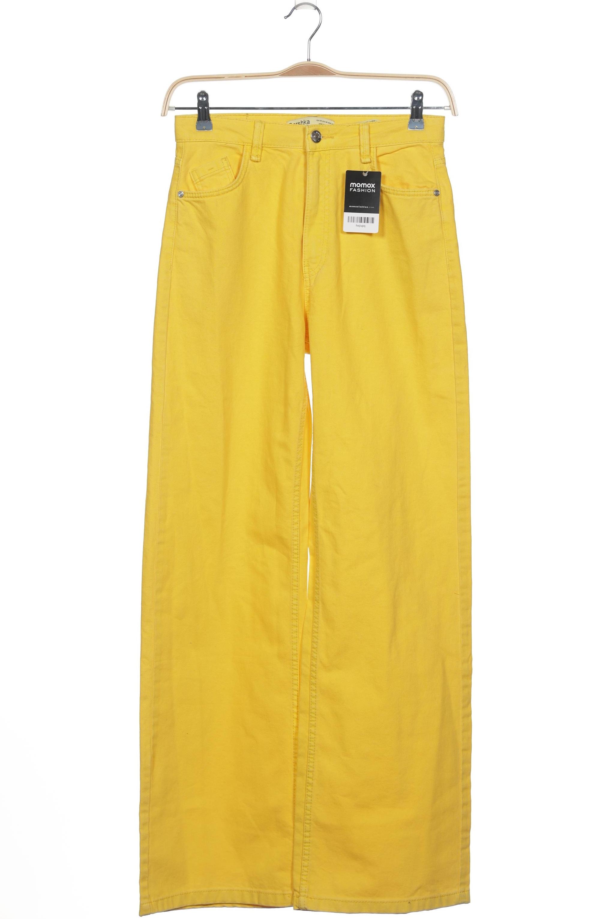 

bershka Damen Jeans, gelb, Gr. 38
