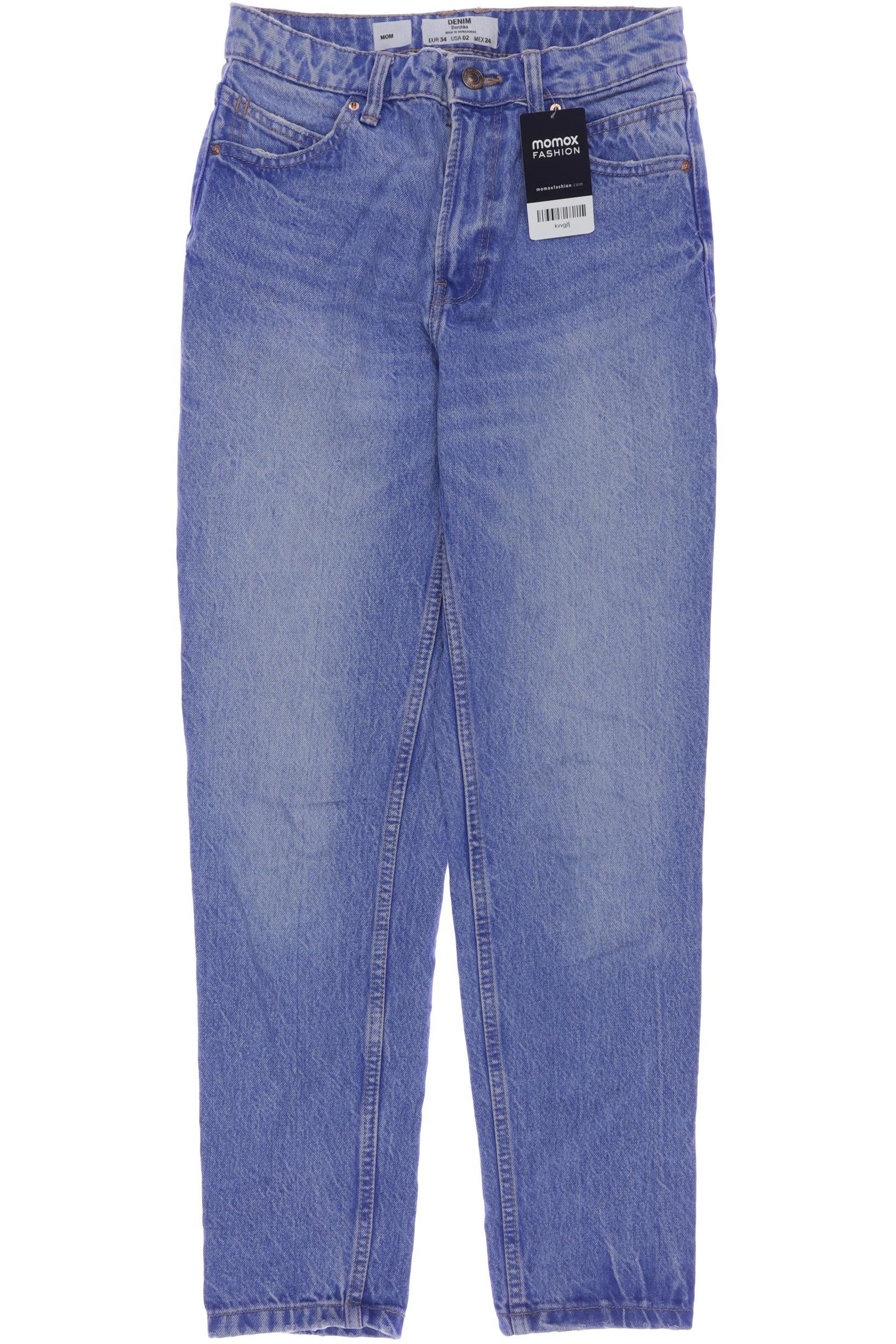 

bershka Damen Jeans, blau, Gr. 34