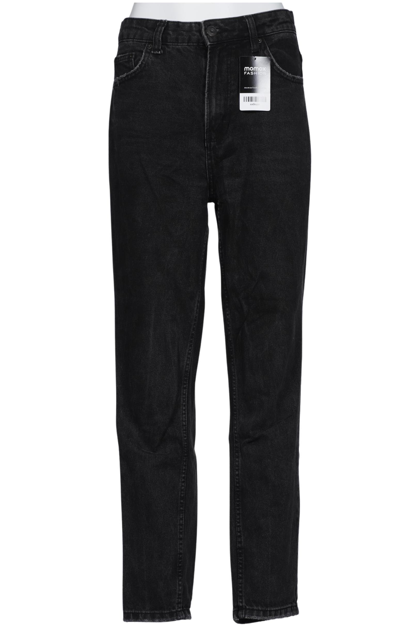 

bershka Damen Jeans, schwarz, Gr. 38