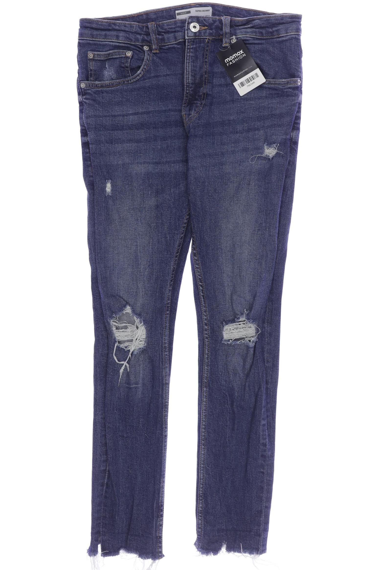 

bershka Damen Jeans, blau, Gr. 30