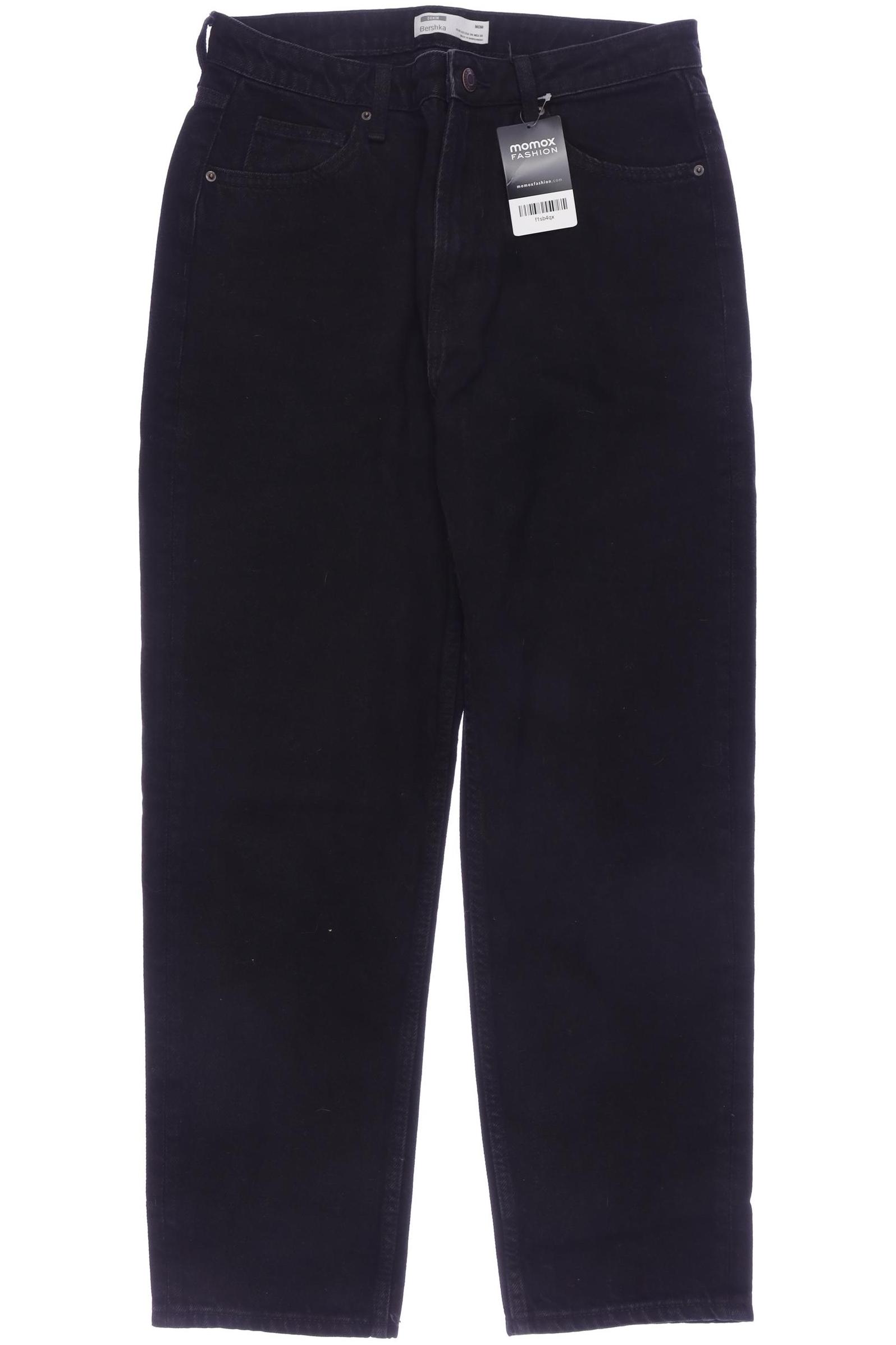 

bershka Damen Jeans, schwarz, Gr. 40
