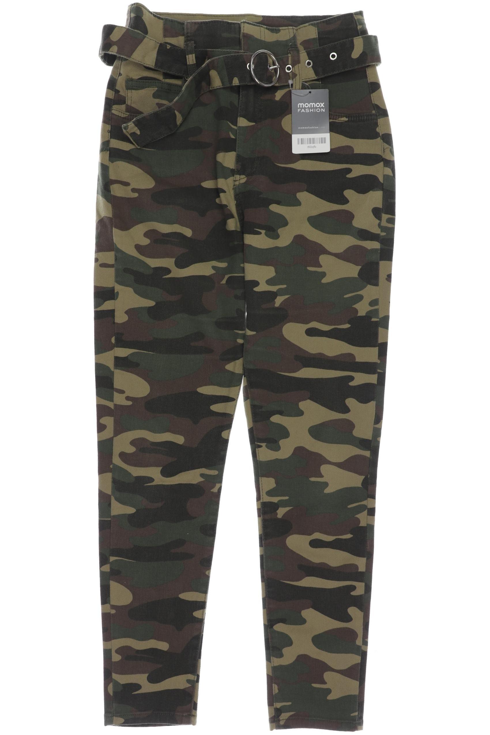 

bershka Damen Jeans, grün, Gr. 38