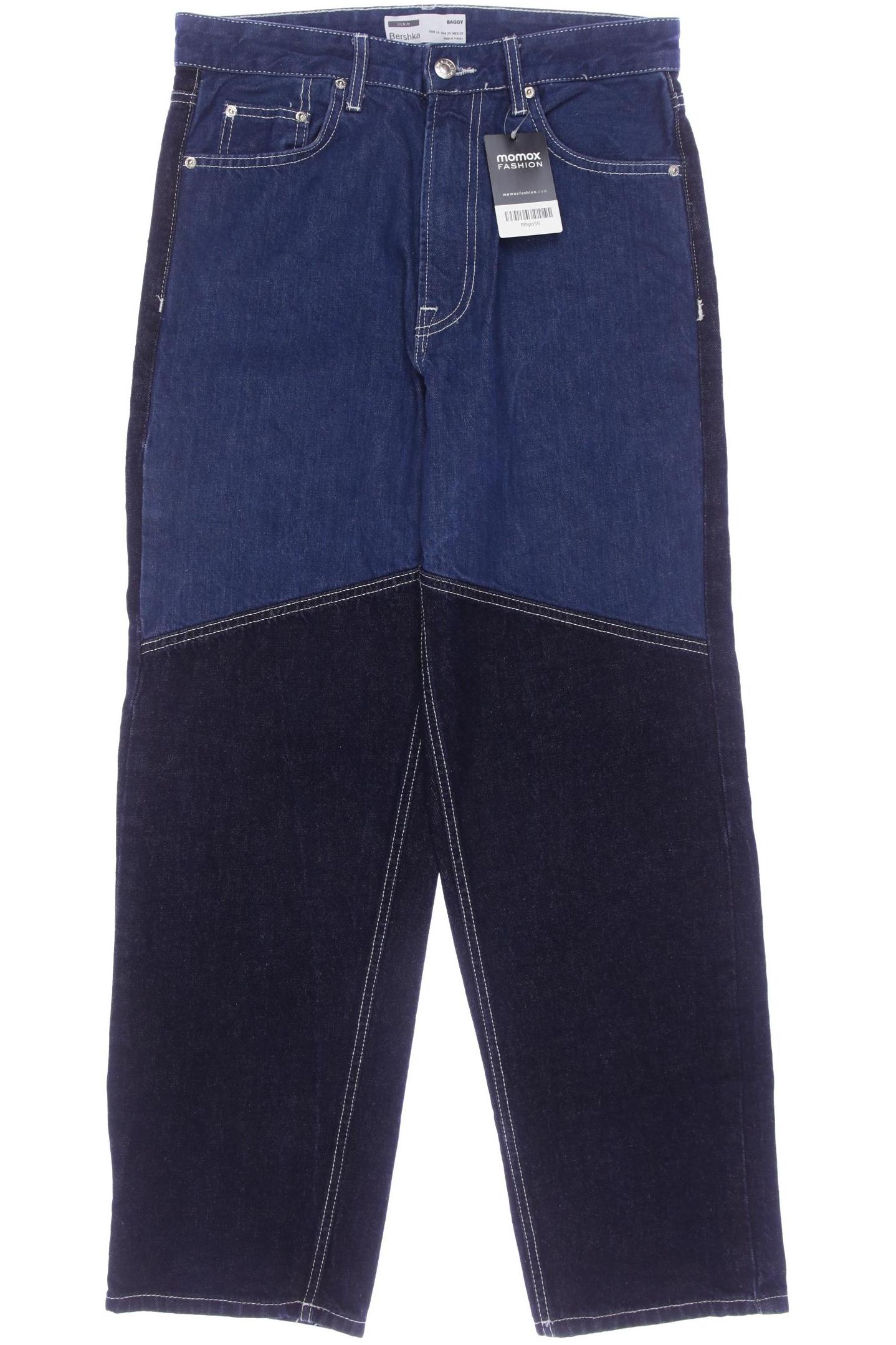 

bershka Damen Jeans, marineblau, Gr. 29