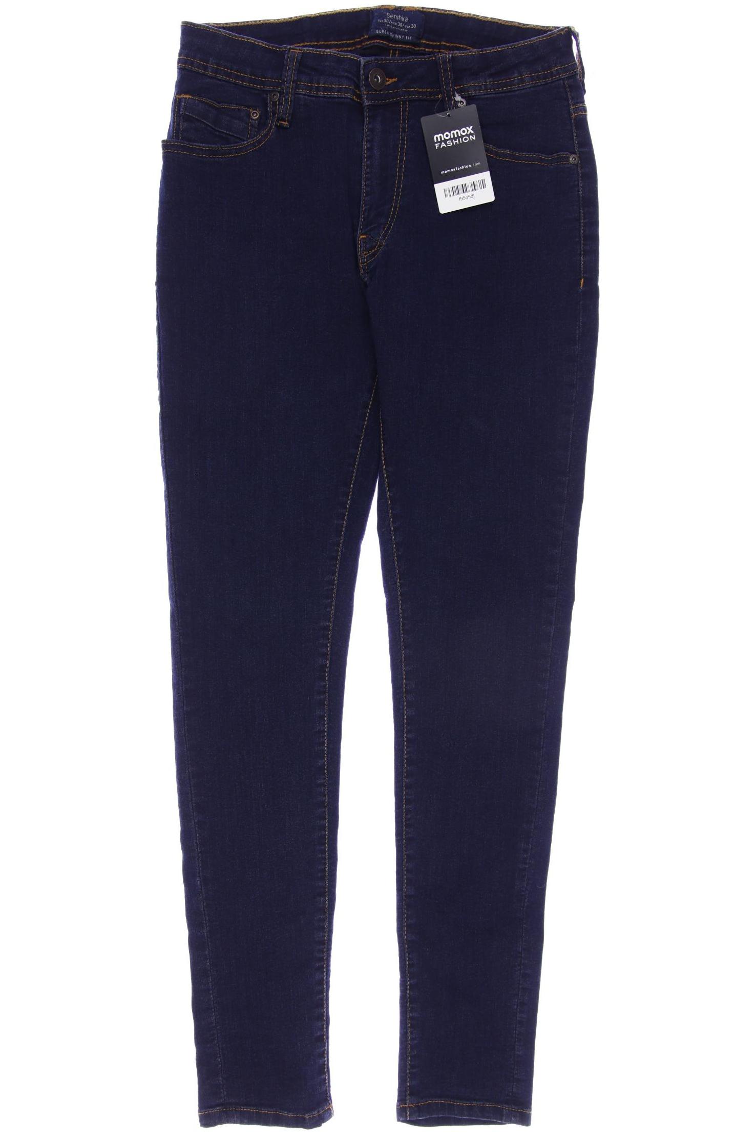 

bershka Damen Jeans, marineblau