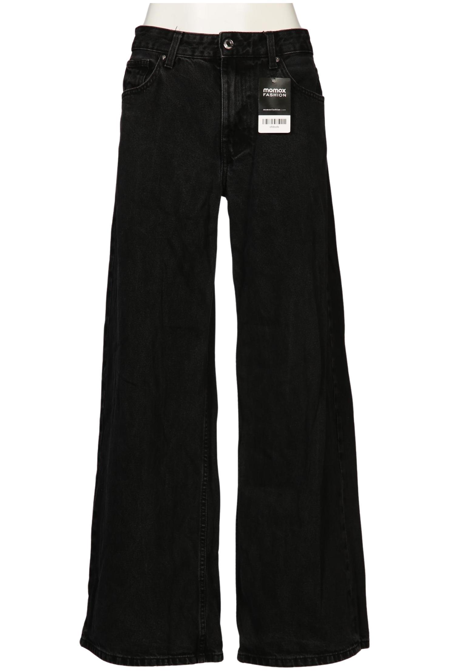 

bershka Damen Jeans, schwarz, Gr. 38