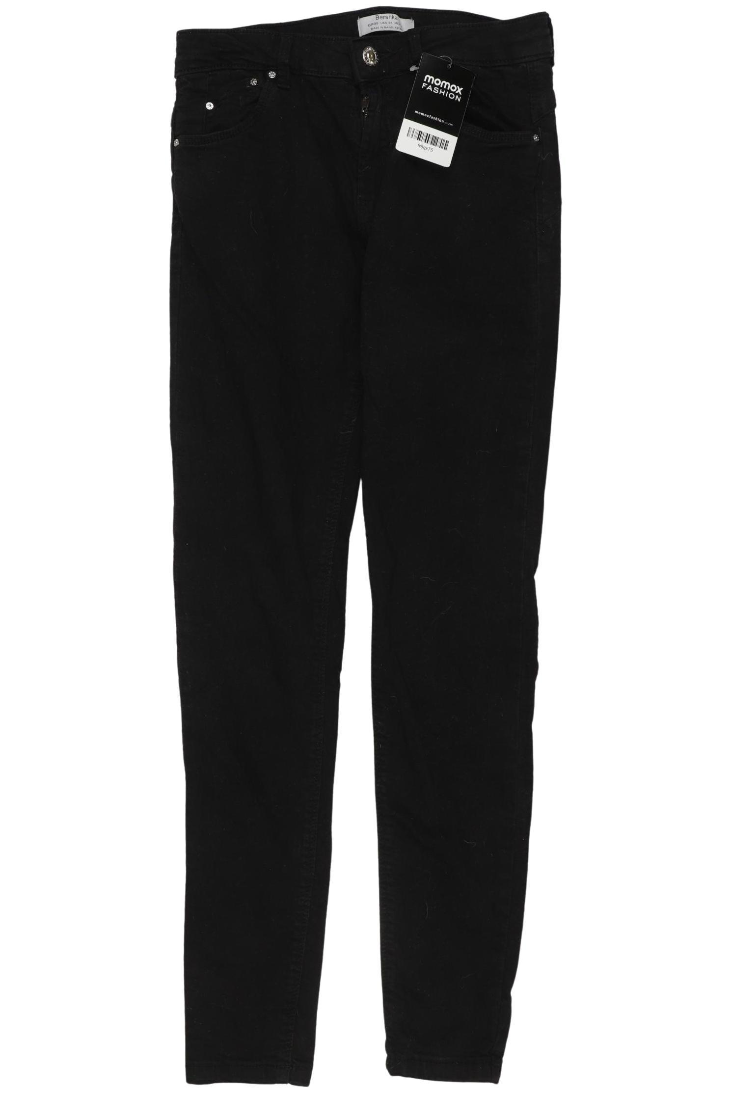 

bershka Damen Jeans, schwarz, Gr. 36