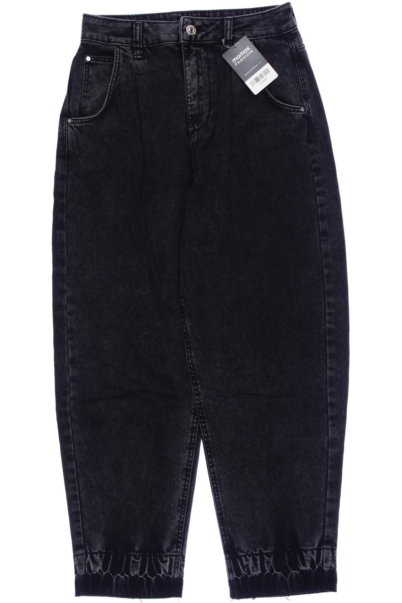 

bershka Damen Jeans, schwarz, Gr. 36