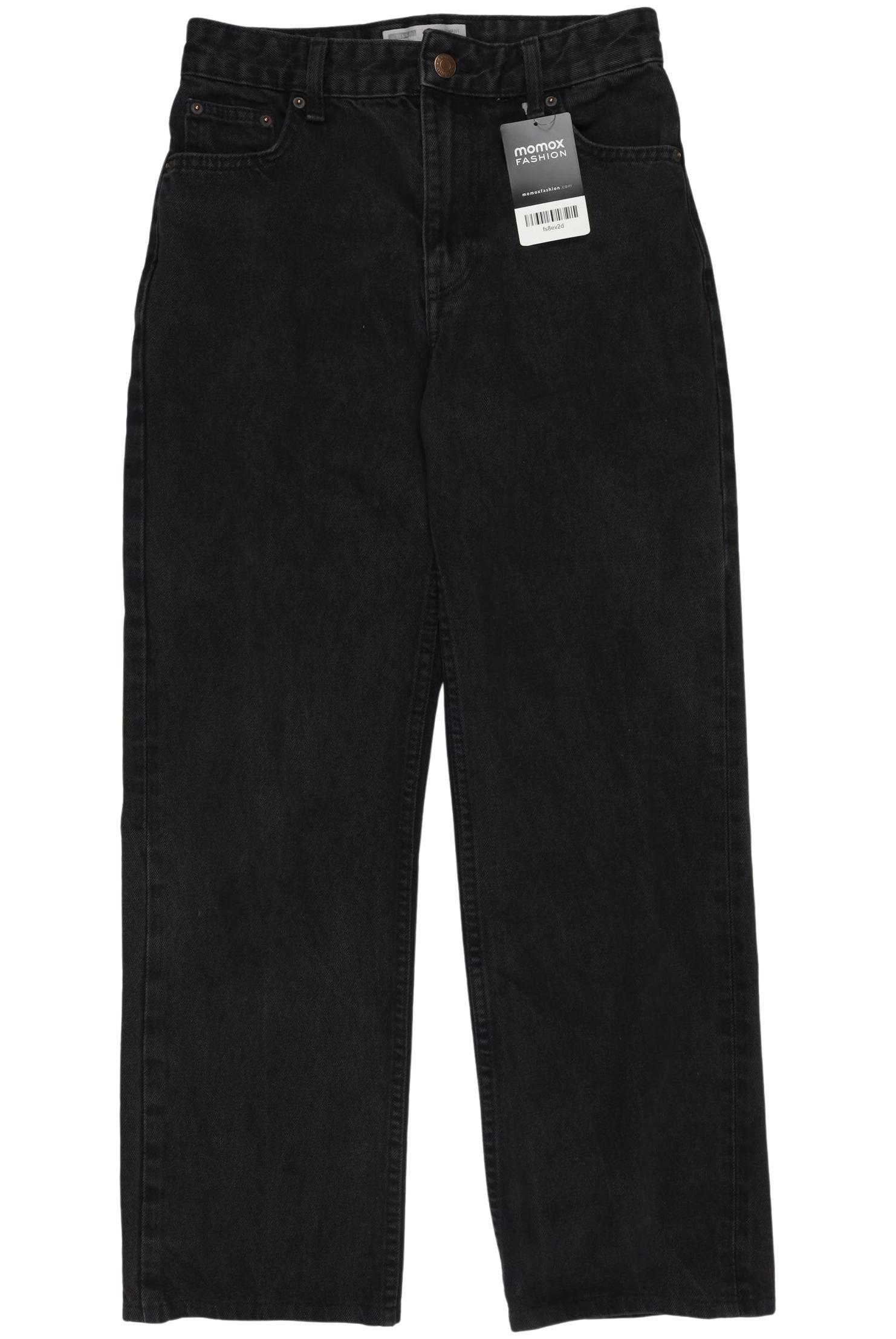 

bershka Damen Jeans, schwarz, Gr. 26