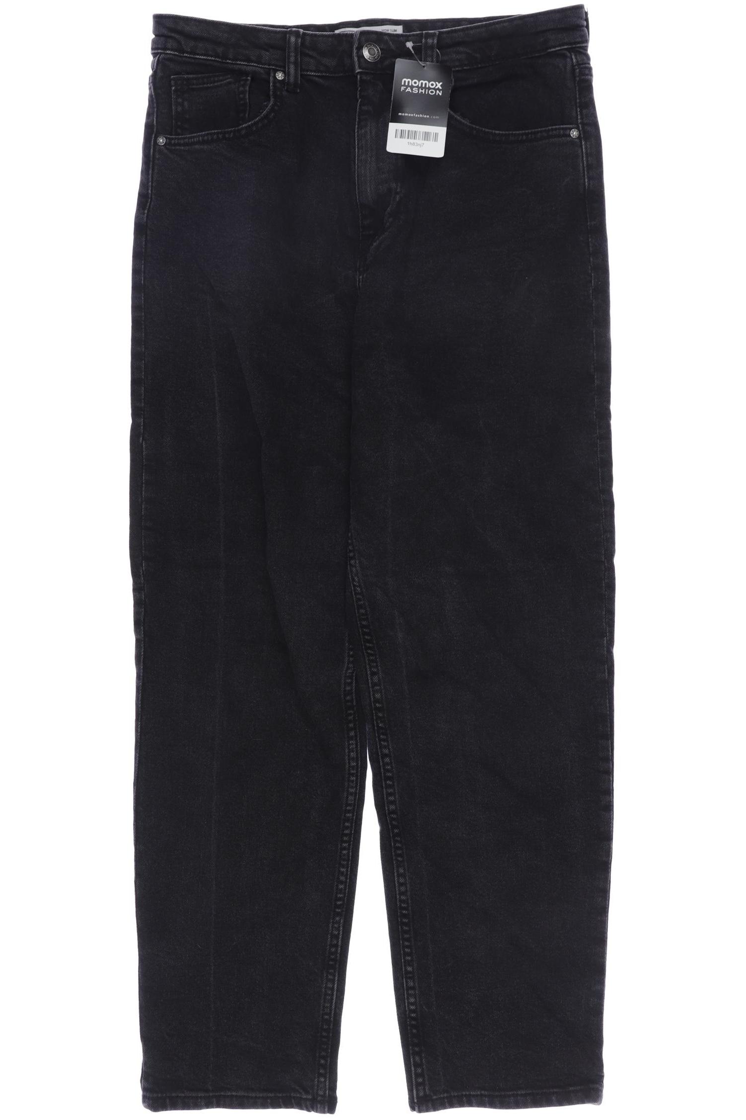 

bershka Damen Jeans, schwarz, Gr. 40