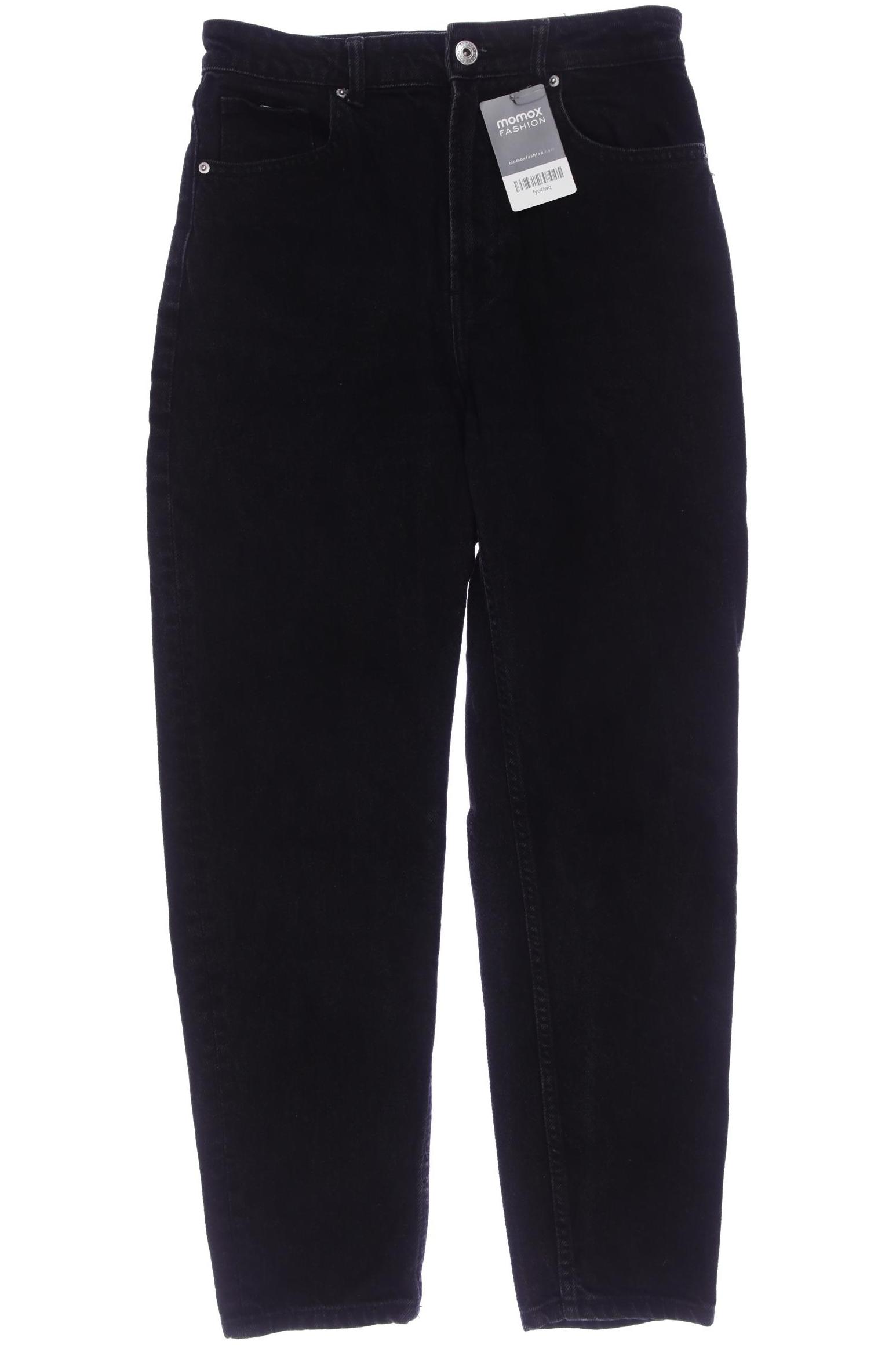 

bershka Damen Jeans, schwarz, Gr. 36