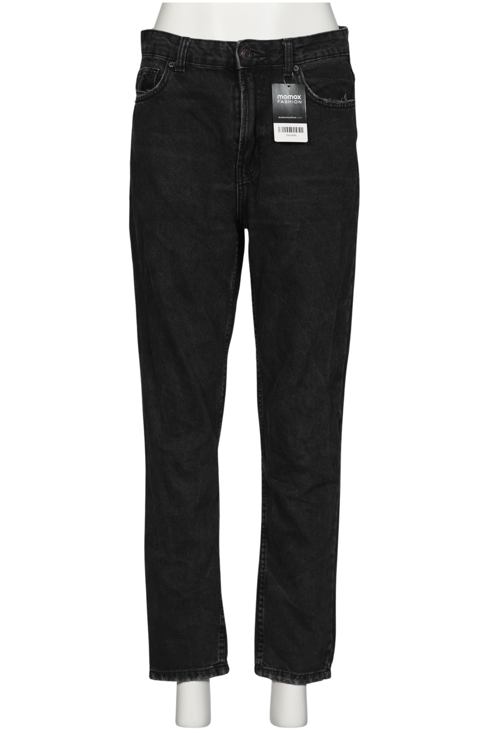 

bershka Damen Jeans, schwarz, Gr. 38