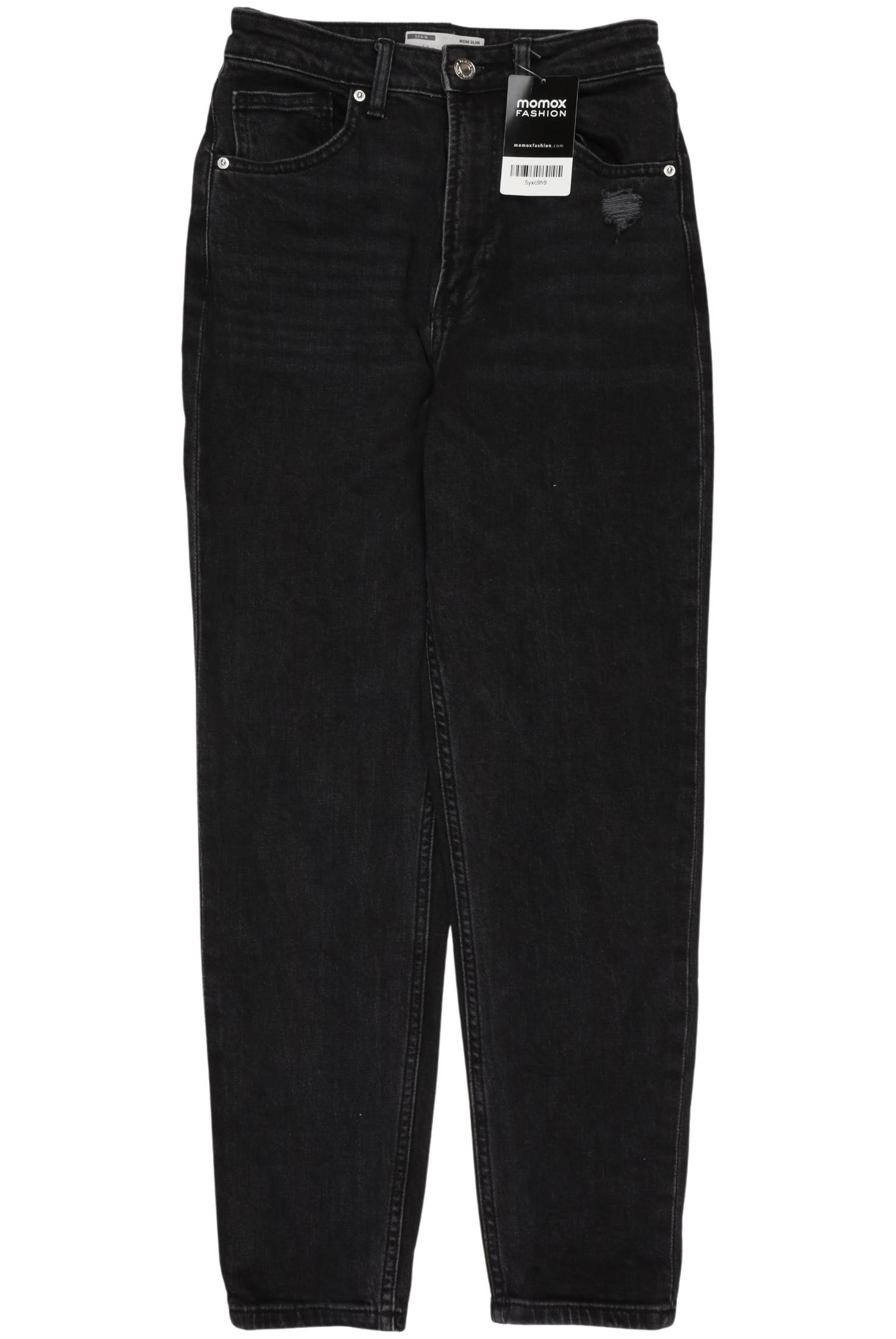 

bershka Damen Jeans, schwarz, Gr. 36