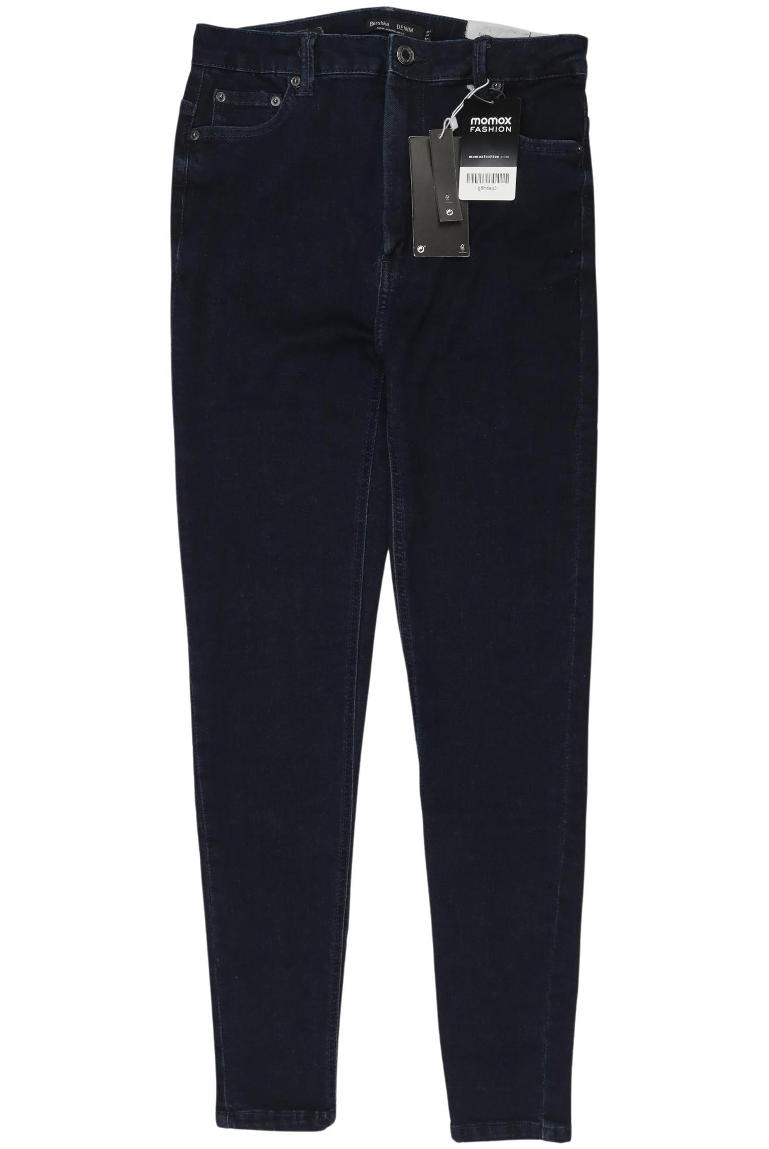 

bershka Damen Jeans, marineblau, Gr. 40