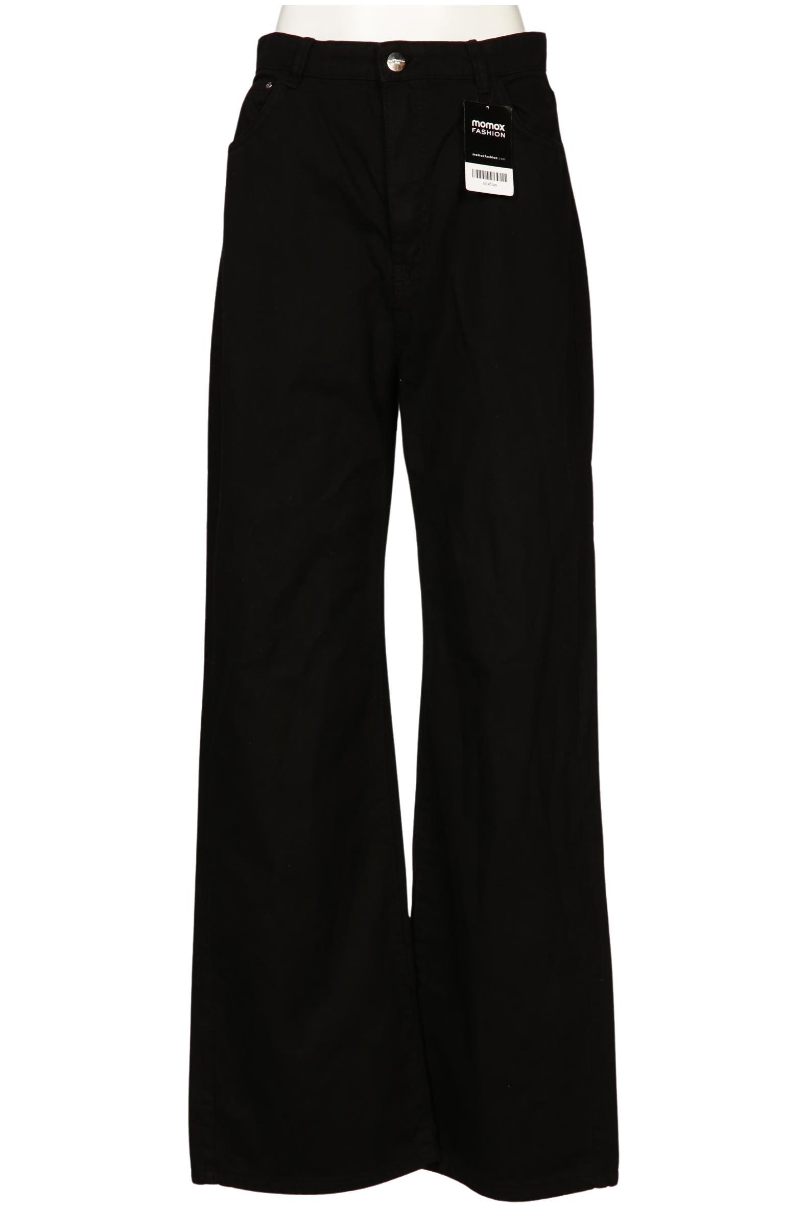 

bershka Damen Jeans, schwarz, Gr. 40