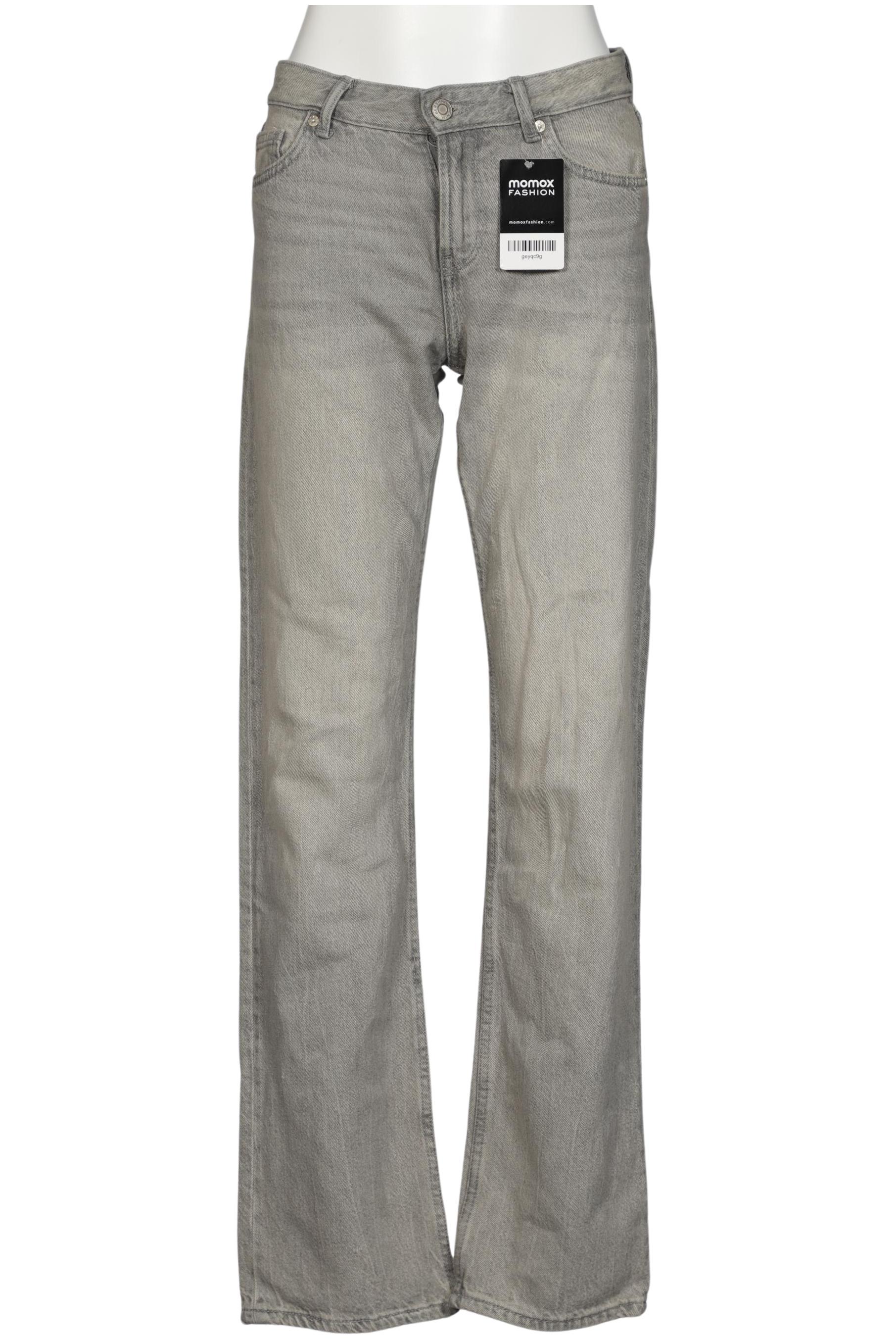 

bershka Damen Jeans, grau, Gr. 32