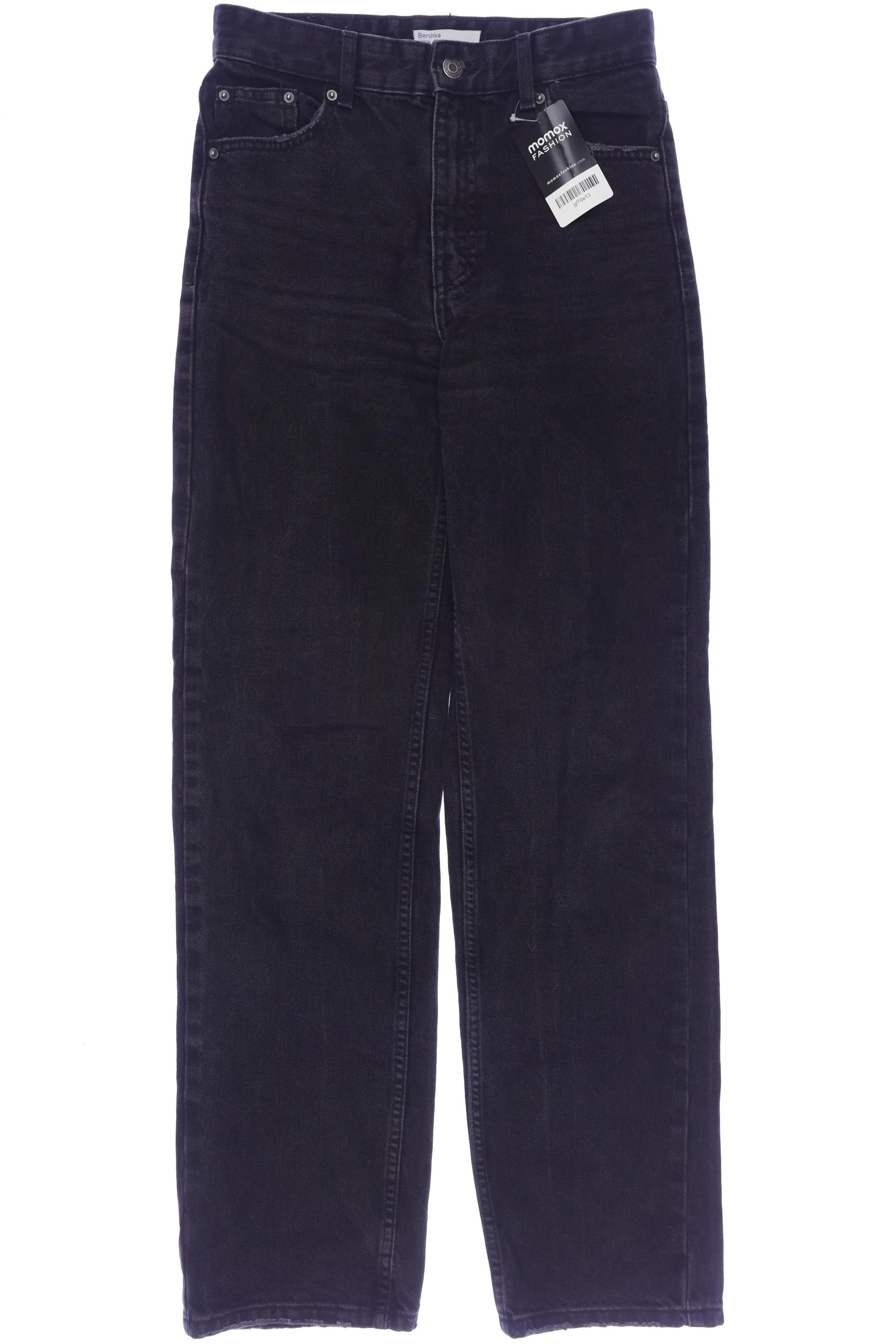 

bershka Damen Jeans, schwarz, Gr. 36