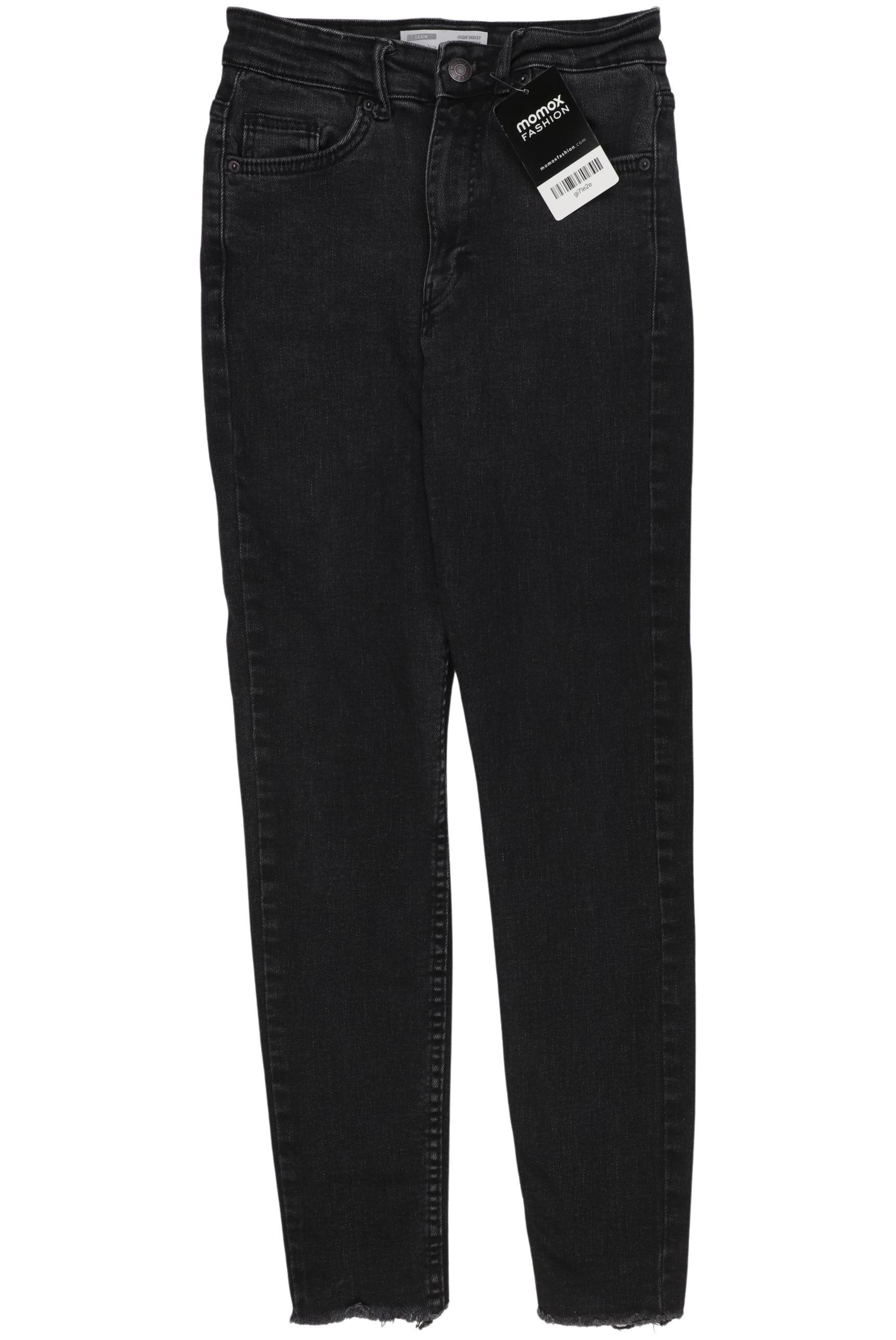 

bershka Damen Jeans, schwarz, Gr. 36