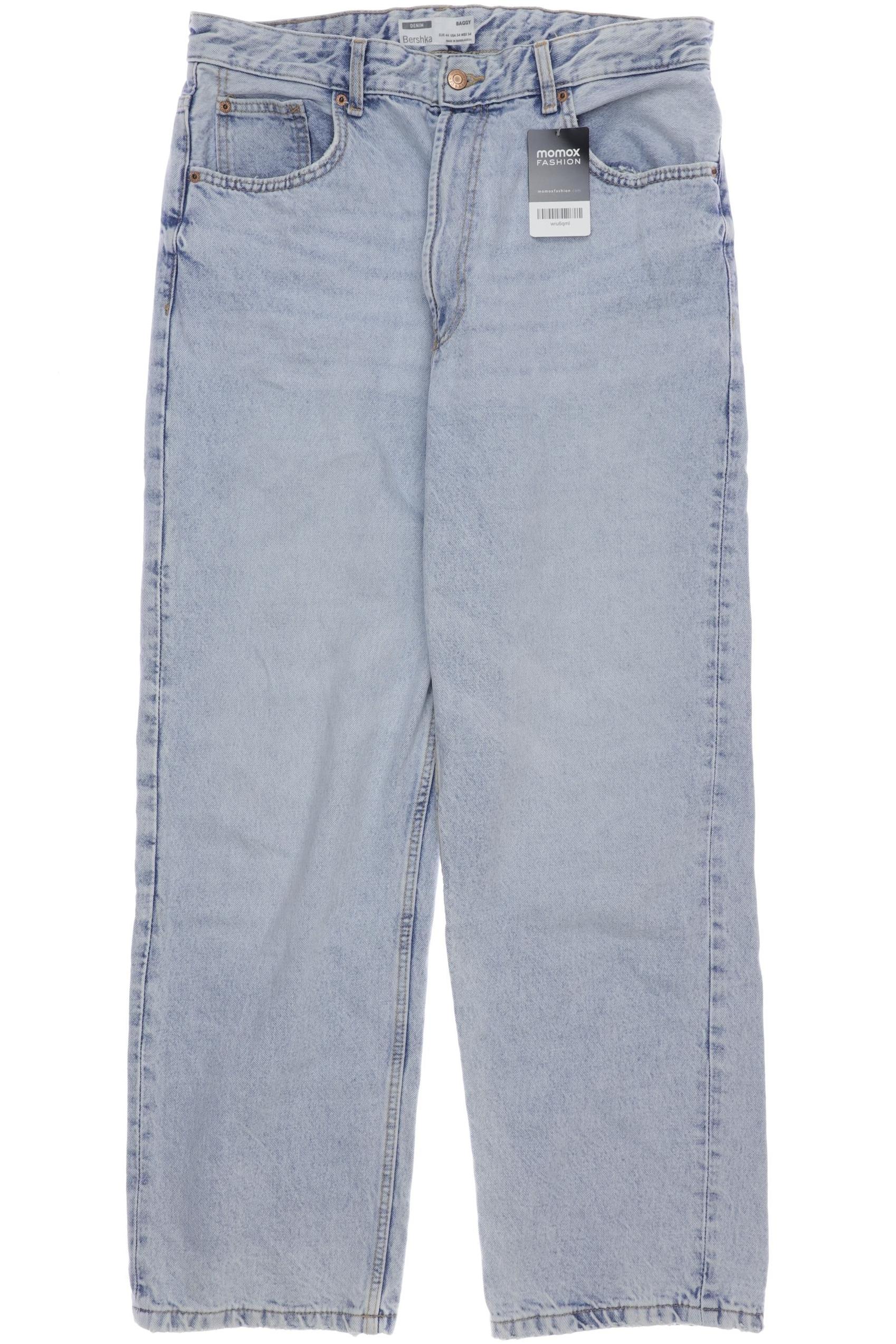 

bershka Damen Jeans, hellblau, Gr. 44