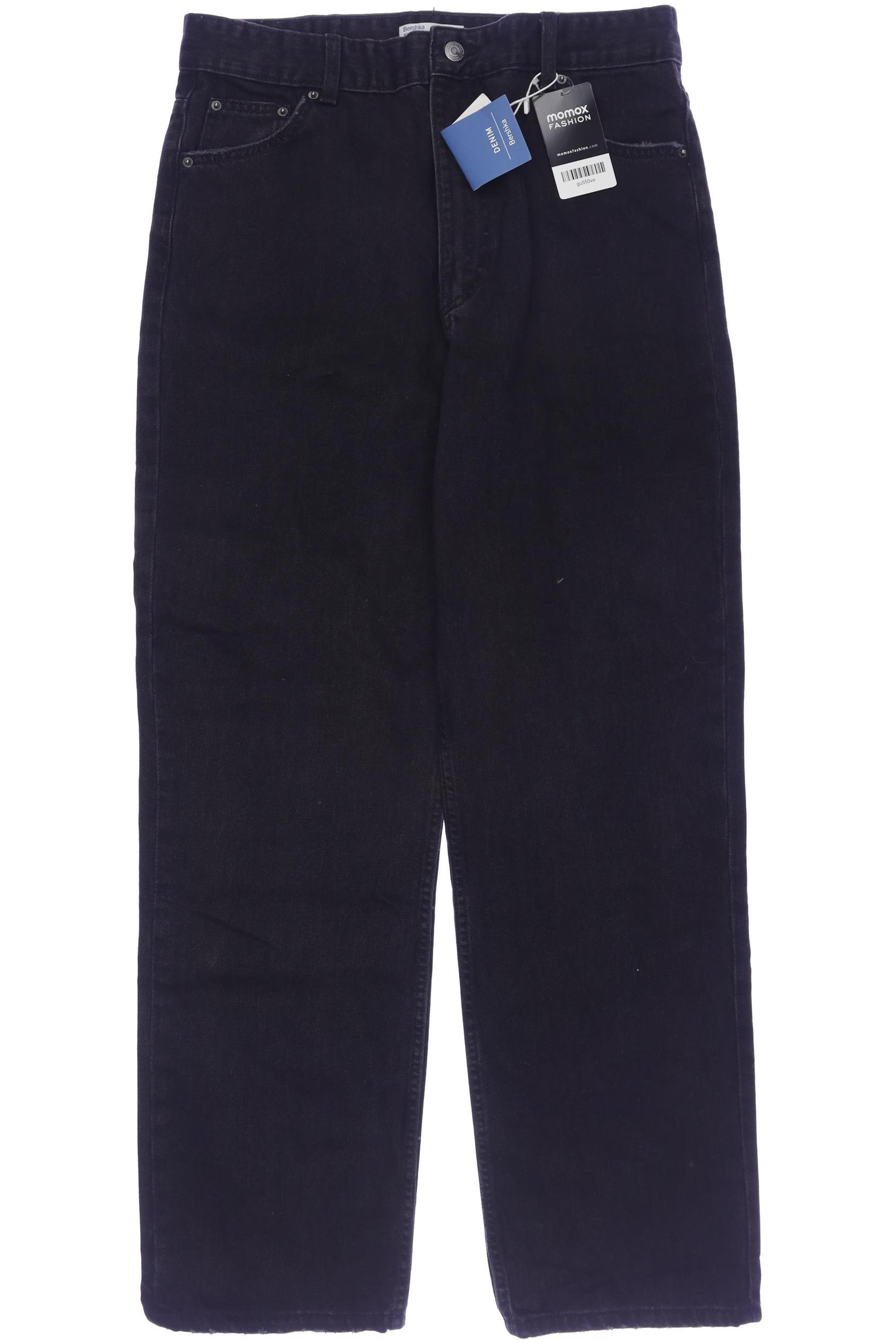 

bershka Damen Jeans, schwarz, Gr. 42