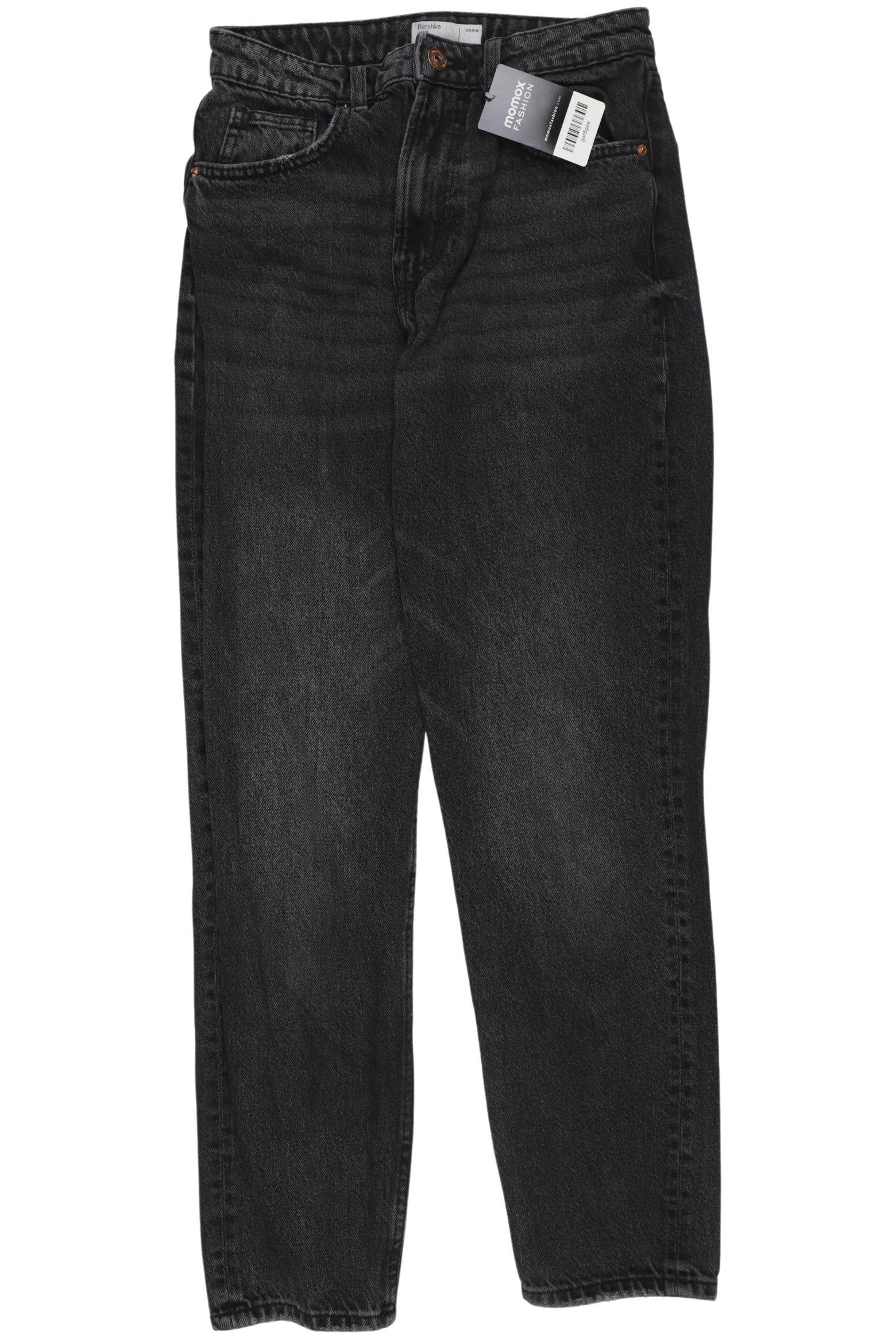 

bershka Damen Jeans, schwarz, Gr. 36