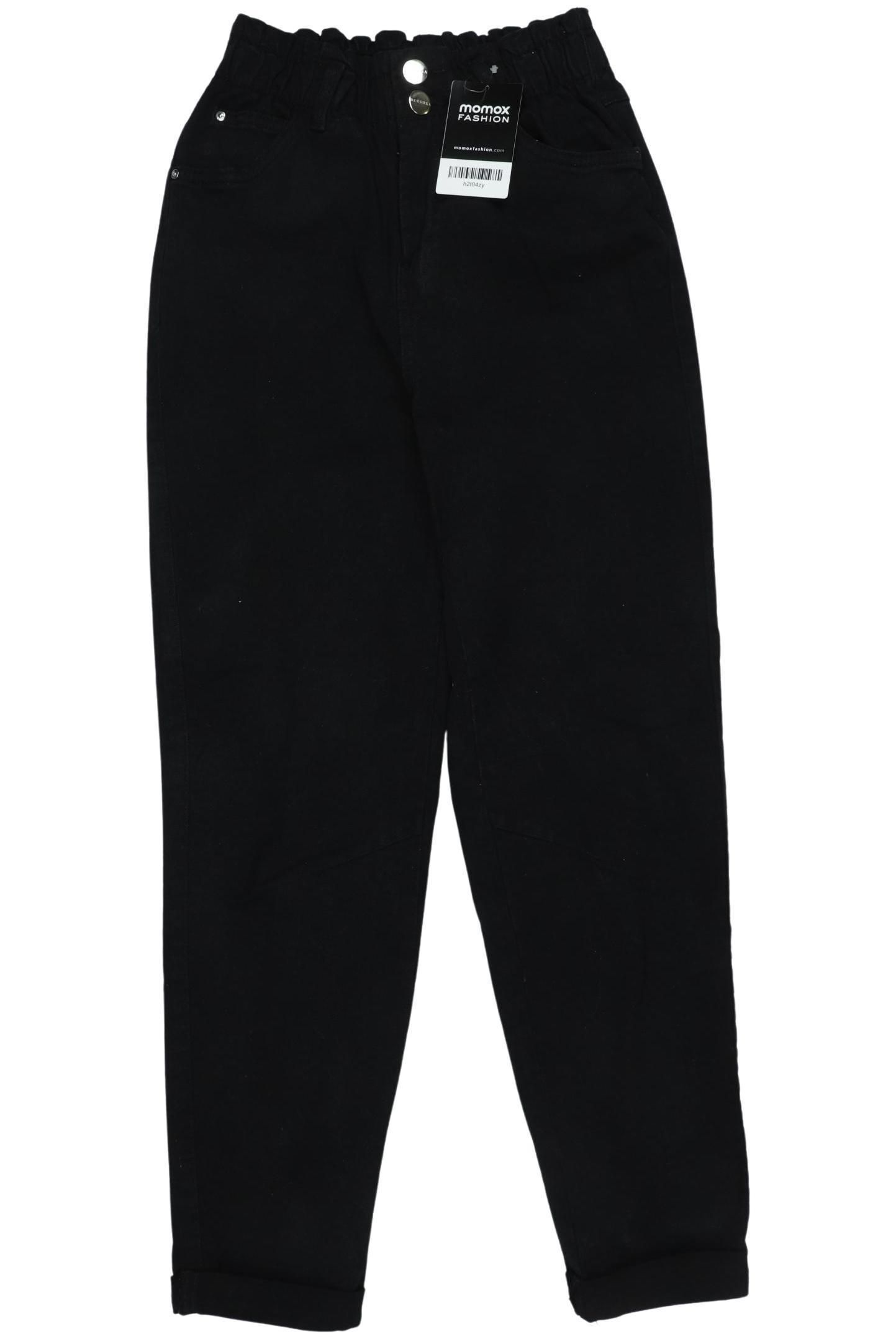 

bershka Damen Jeans, schwarz, Gr. 32