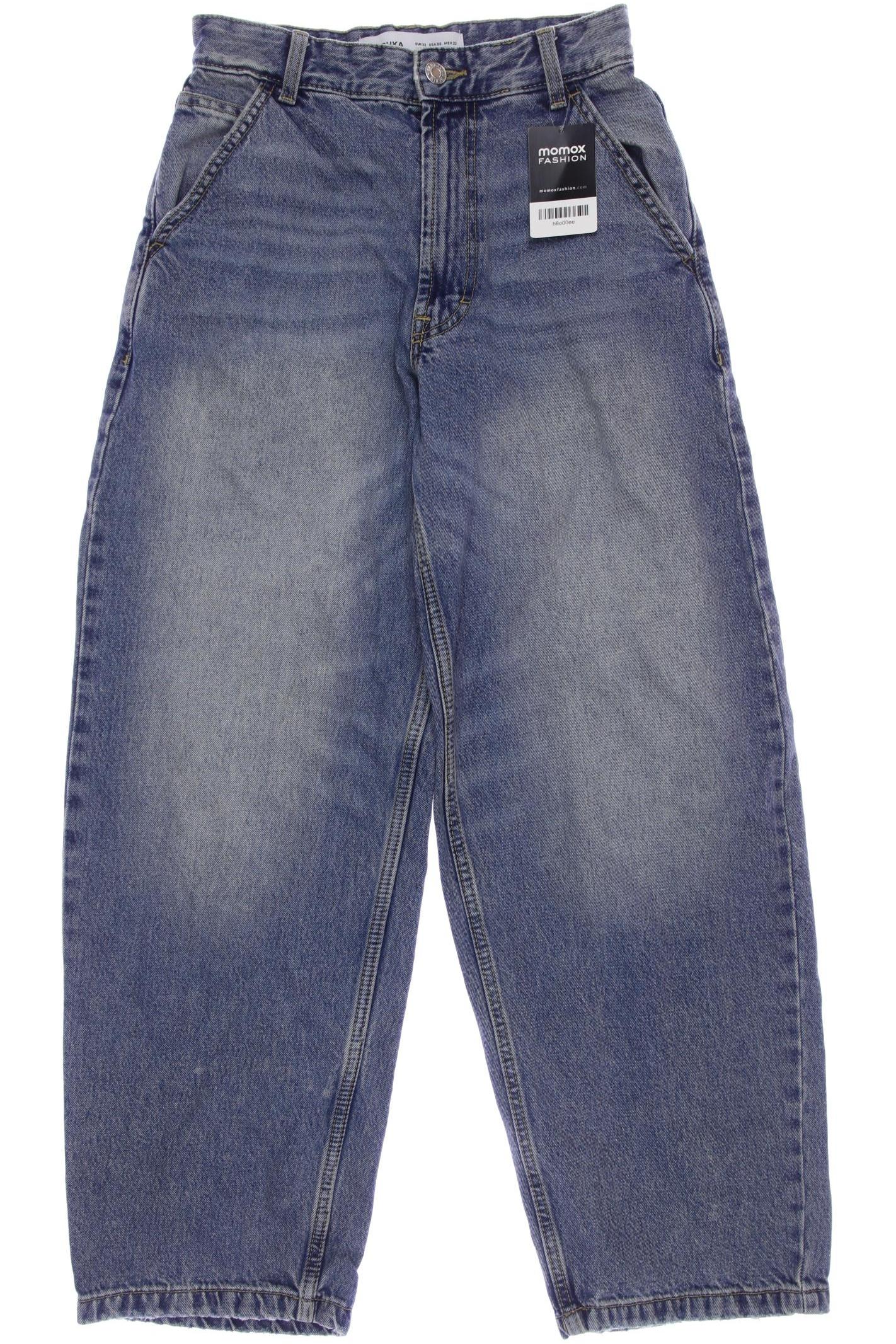

bershka Damen Jeans, blau, Gr. 32