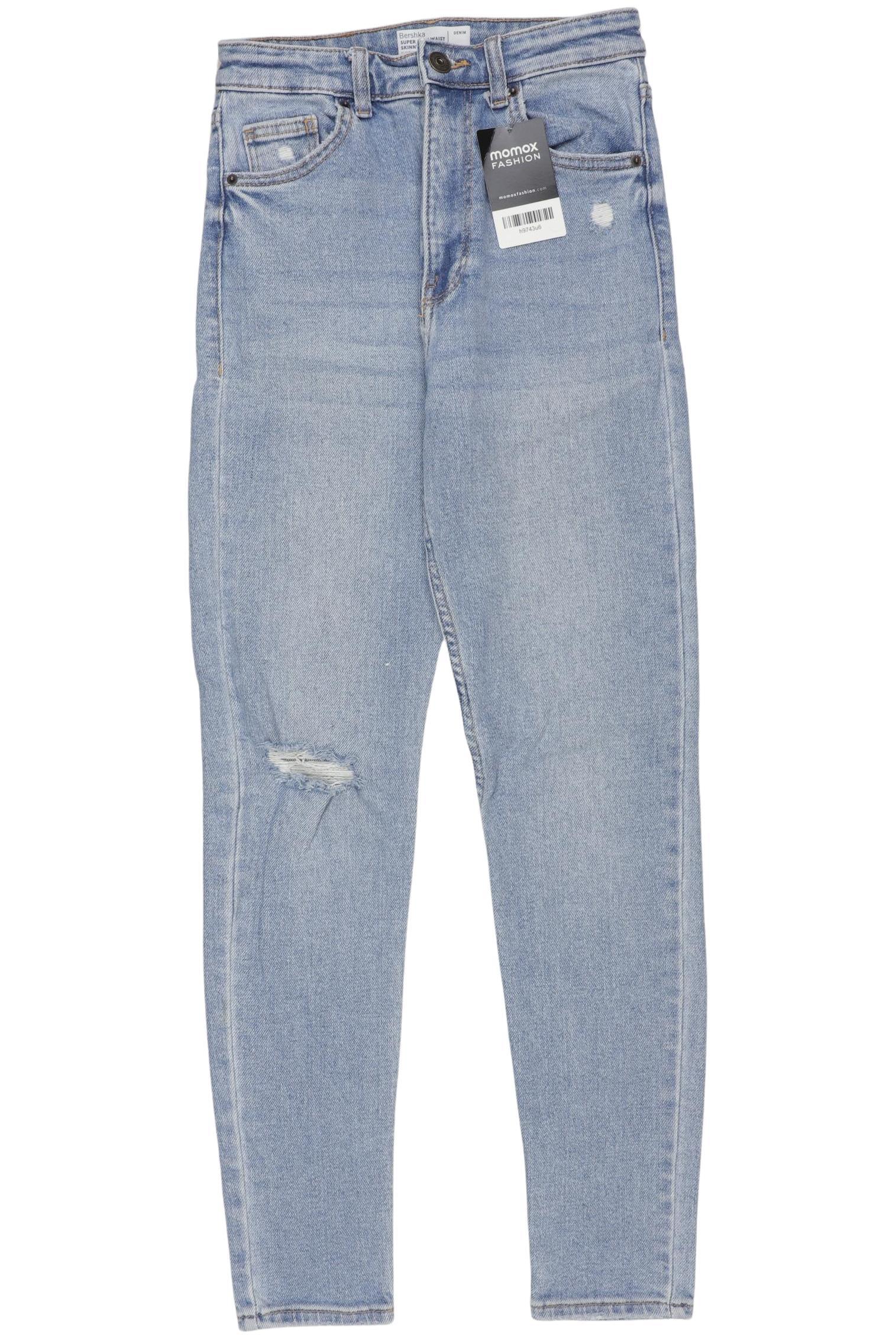 

bershka Damen Jeans, hellblau, Gr. 34