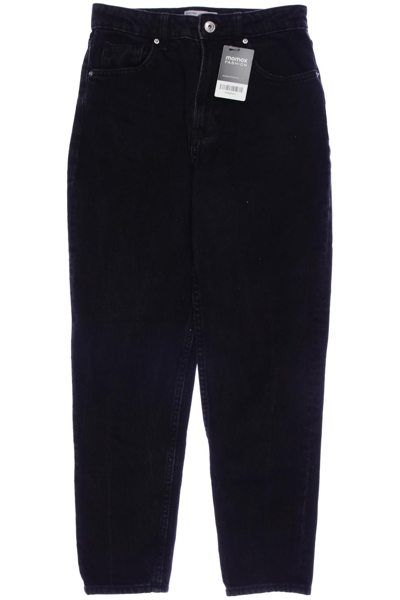 

bershka Damen Jeans, schwarz, Gr. 36