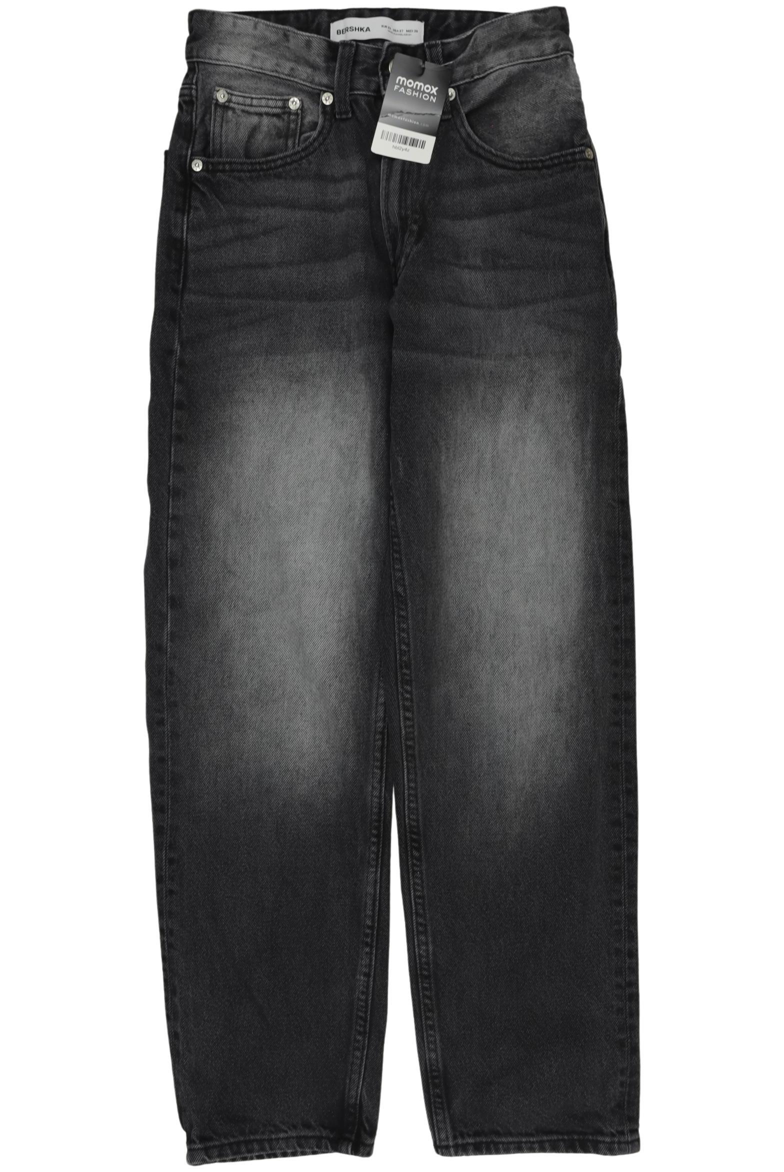 

bershka Damen Jeans, grau, Gr. 32