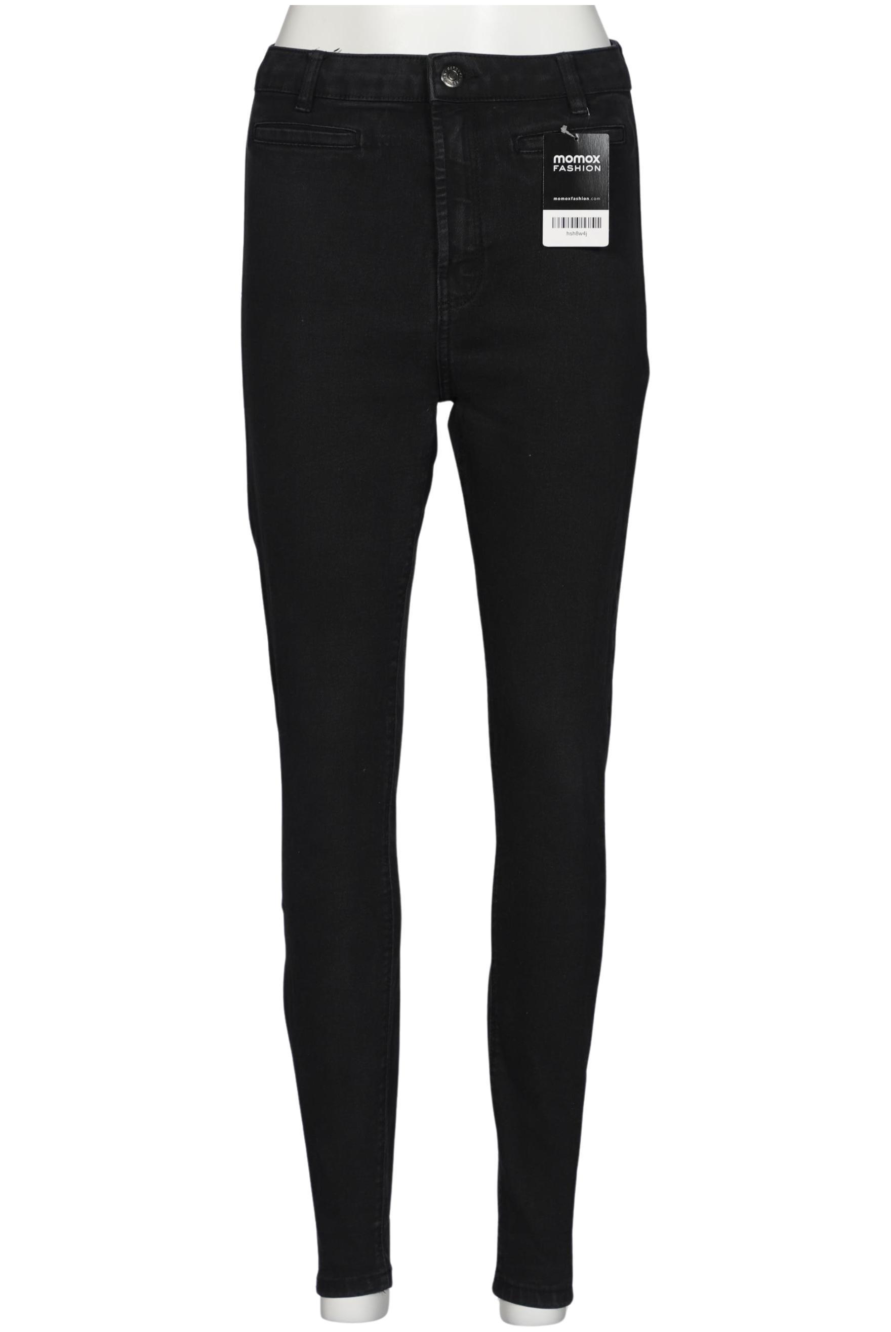 

bershka Damen Jeans, schwarz, Gr. 38