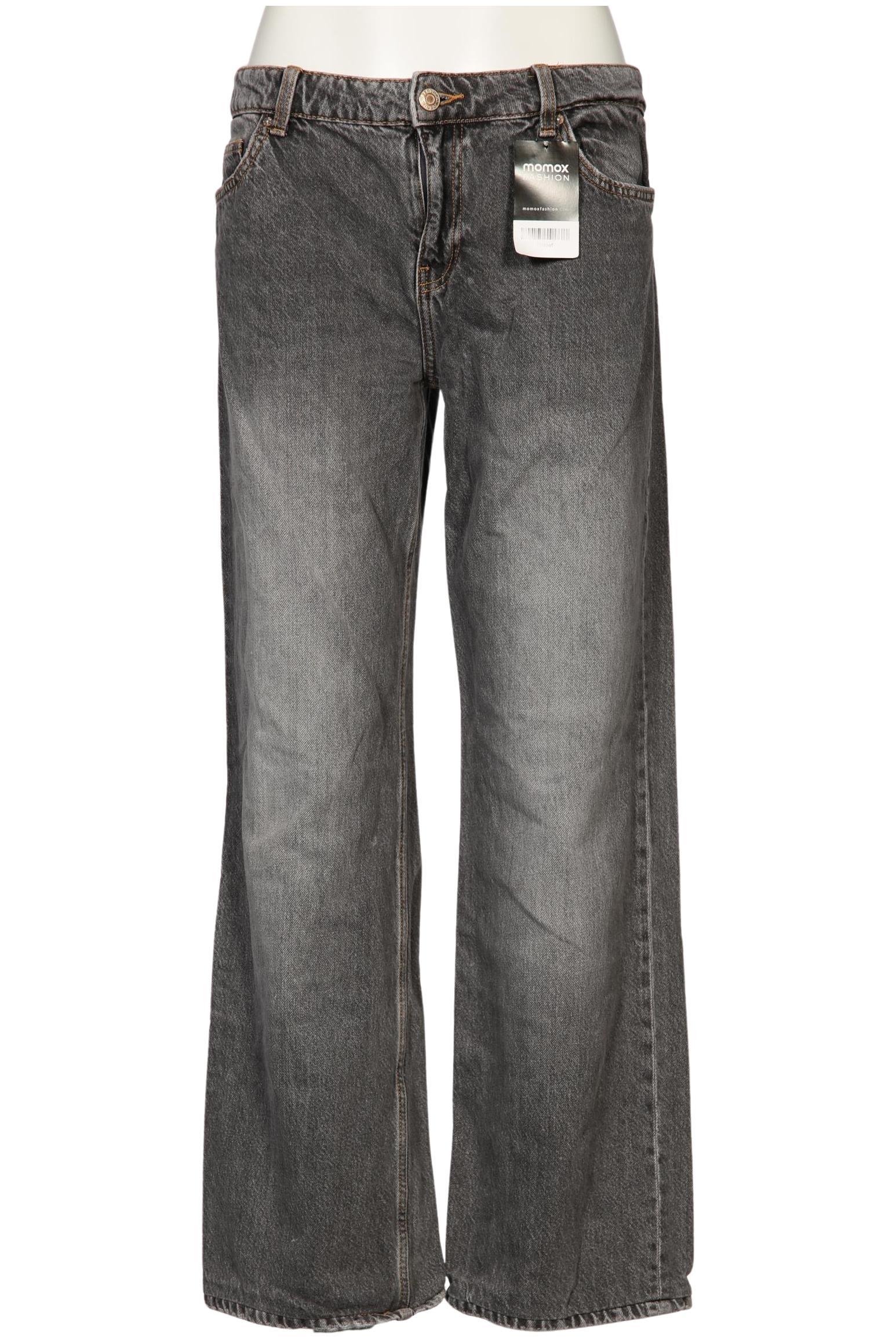 

bershka Damen Jeans, grau, Gr. 40